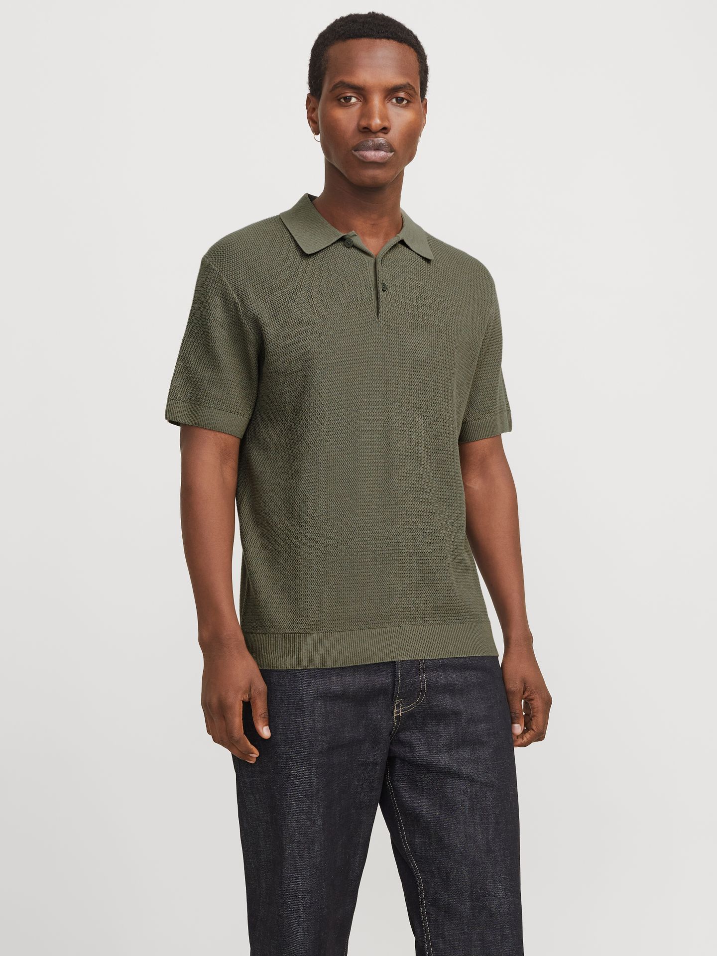 Jack & Jones JPRCCCOOPER KNIT POLO SS SN Tea Leaf 2900153473028