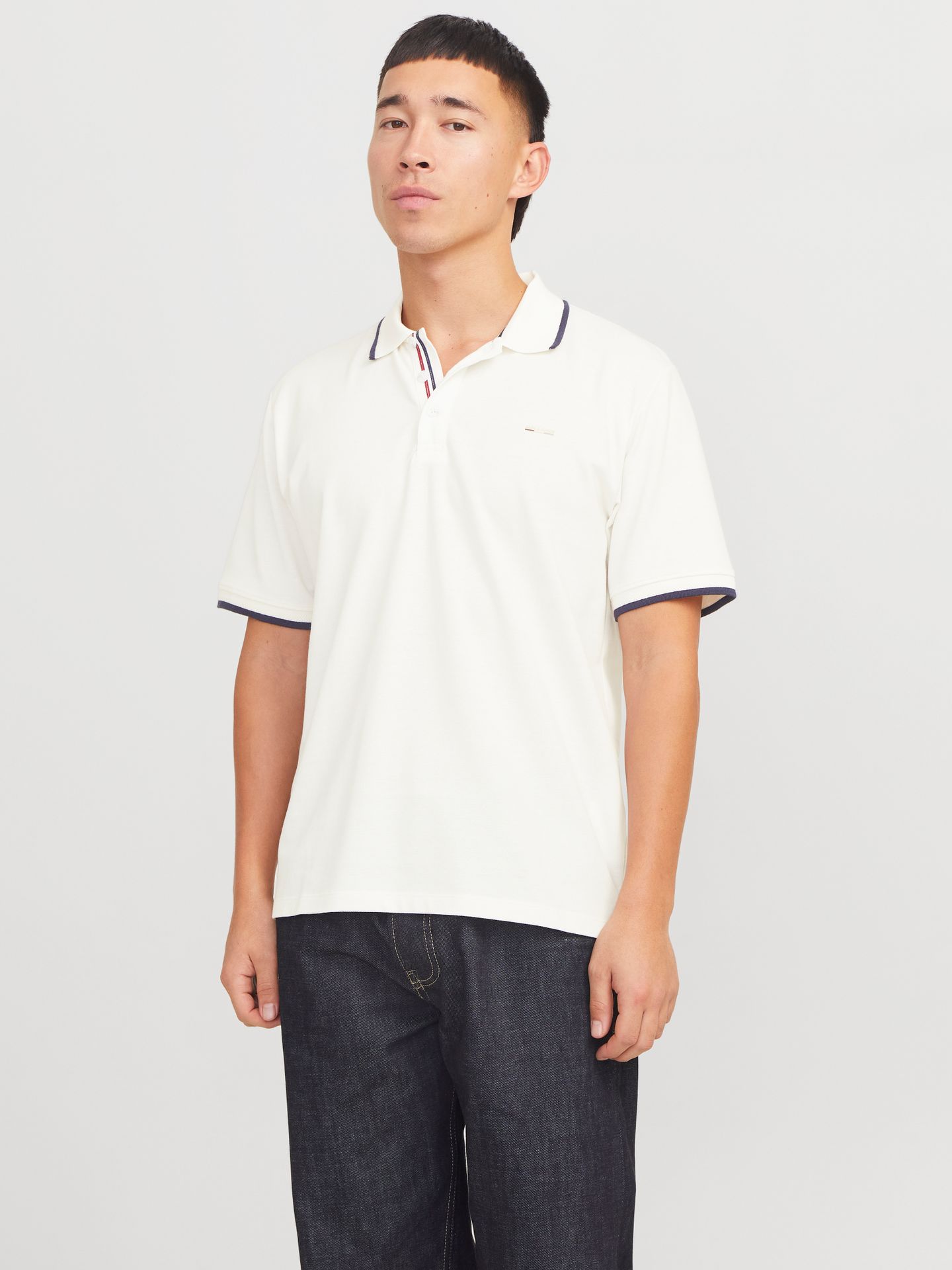 Jack & Jones JPRBLUALVES SS POLO SN Cloud Dancer/COMFORT FIT 2900153476012