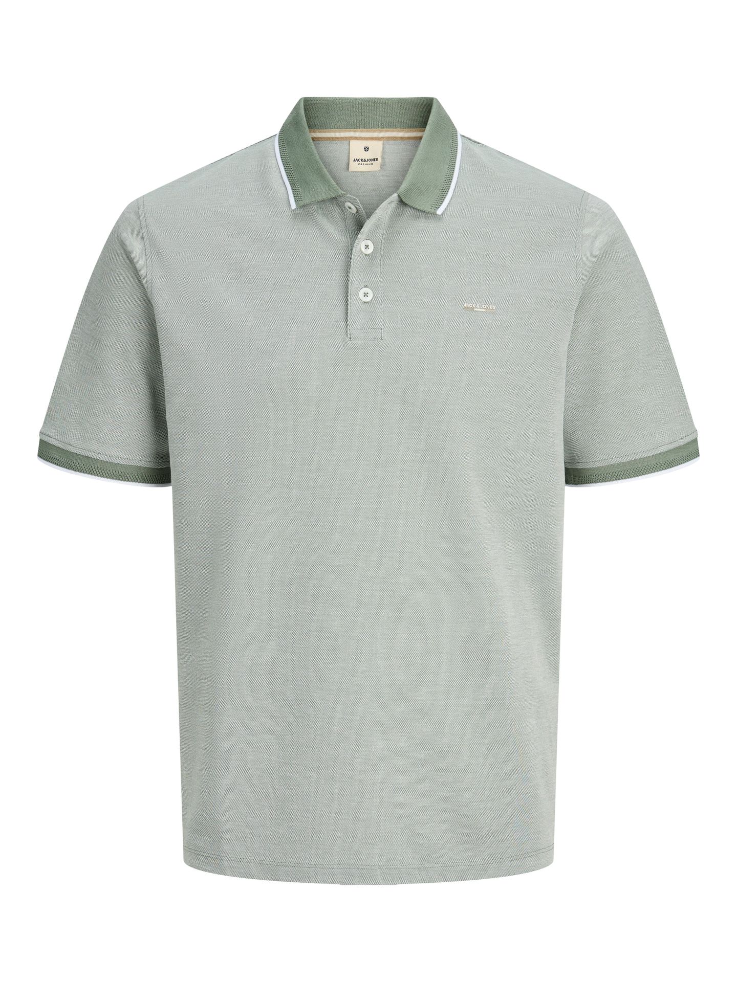 Jack & Jones JPRBLUALVES SS POLO SN Laurel Wreath/Melange 00111645-EKA26011400003497
