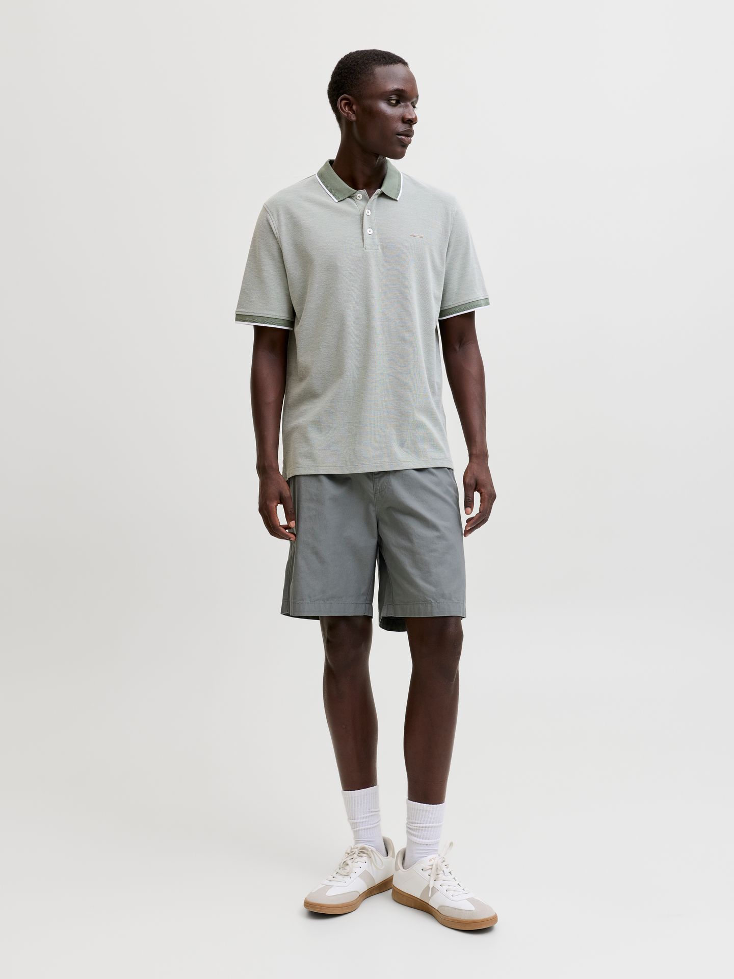 Jack & Jones JPRBLUALVES SS POLO SN Laurel Wreath/Melange 2900166285038