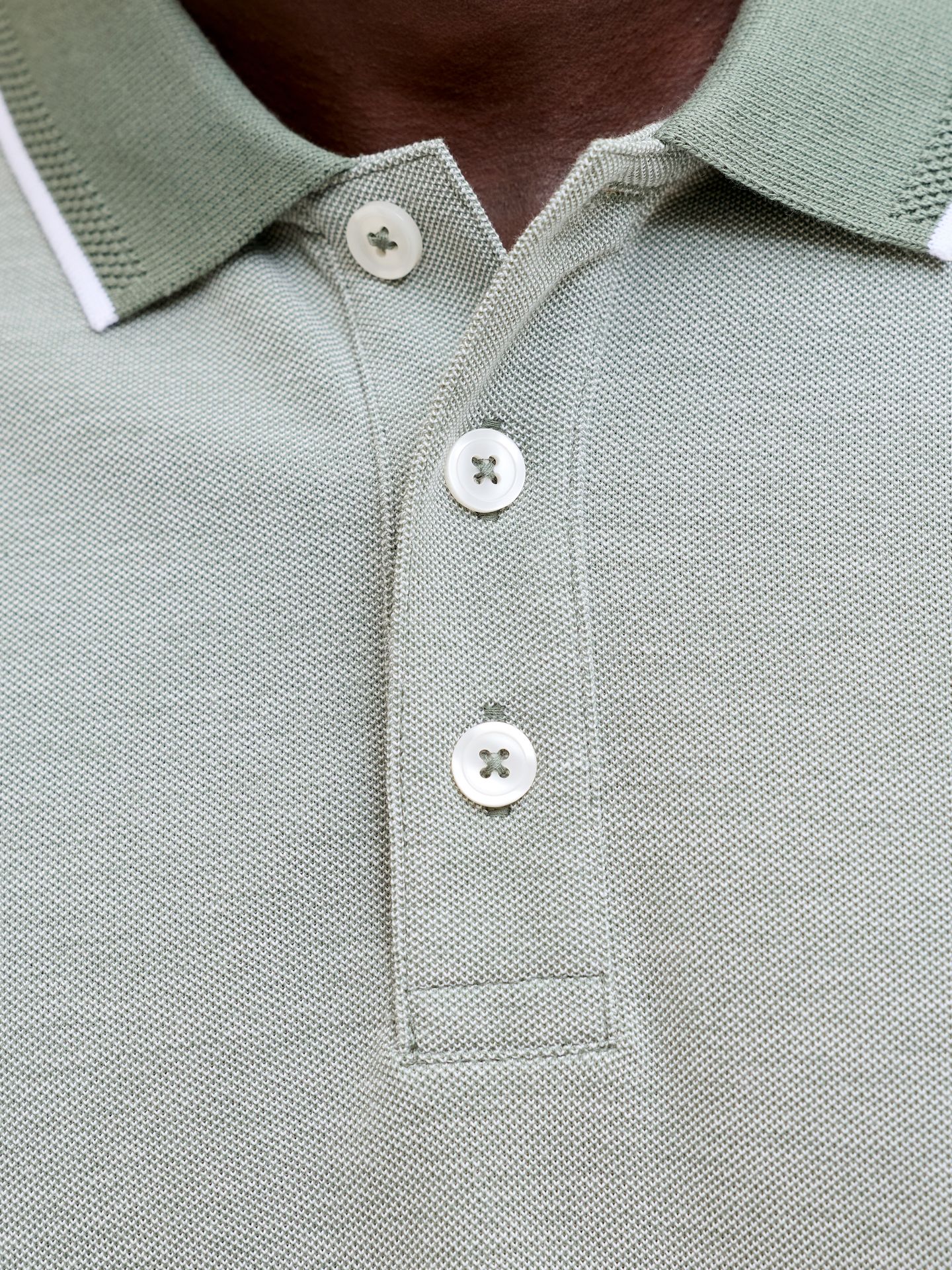 Jack & Jones JPRBLUALVES SS POLO SN Laurel Wreath/Melange 2900166285038