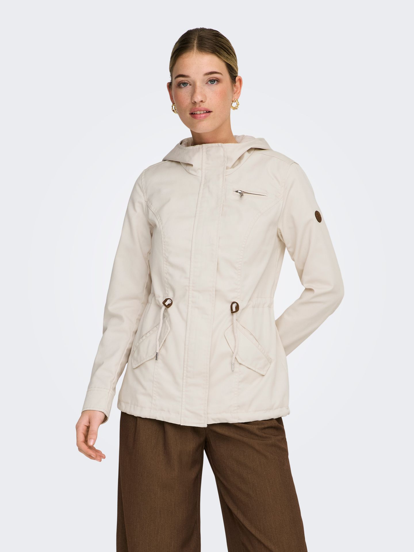 Only ONLLORCA LIFE CANVAS PARKA CC OTW Moonbeam 2900162745055