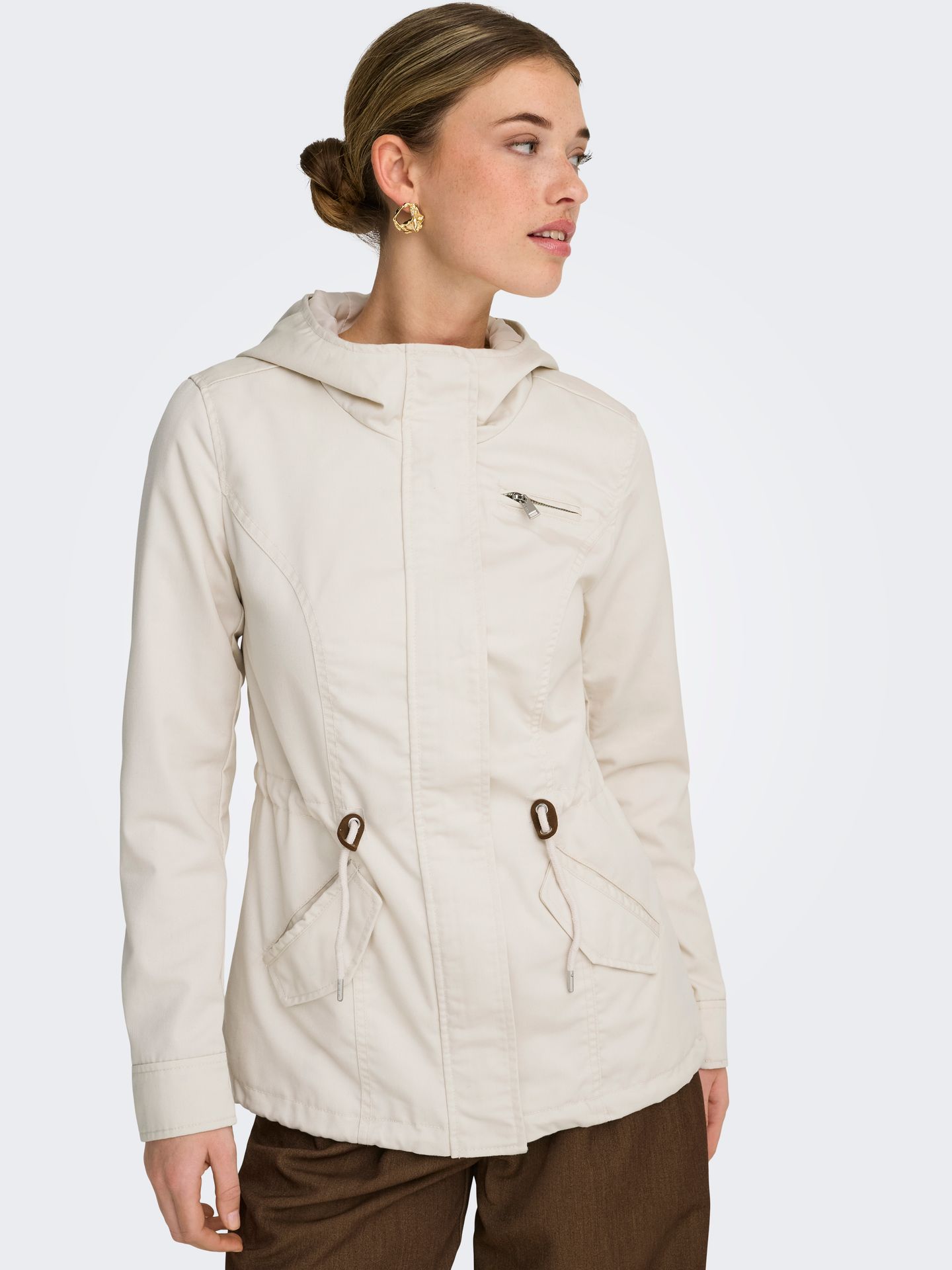 Only ONLLORCA LIFE CANVAS PARKA CC OTW Moonbeam 2900162745055