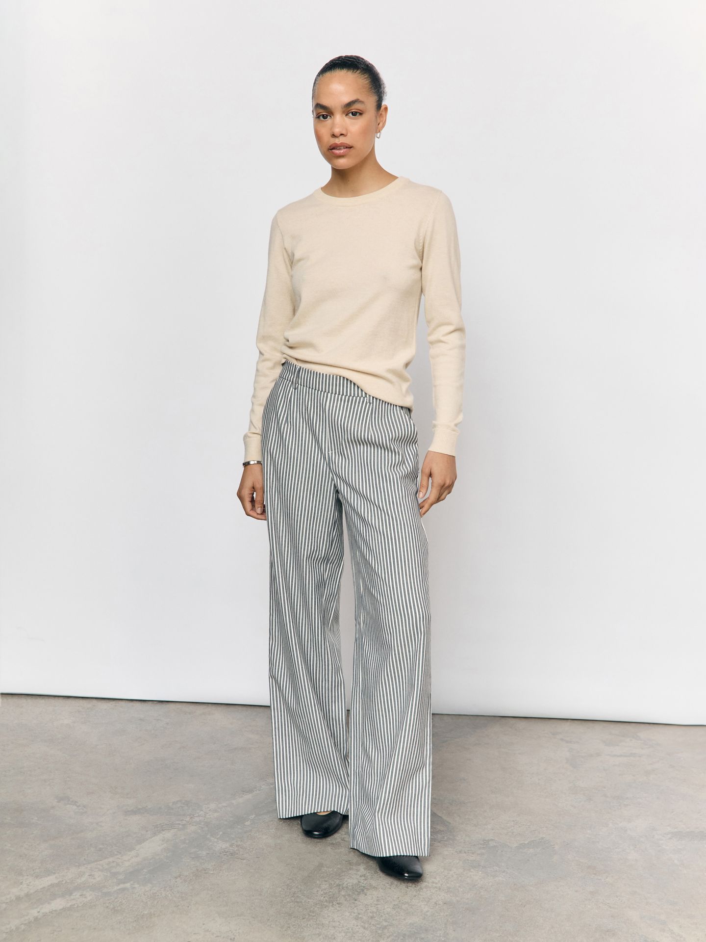 Object OBJLISA WIDE PANT AOP NOOS Cloud Dancer/Sky captain 2900153518019