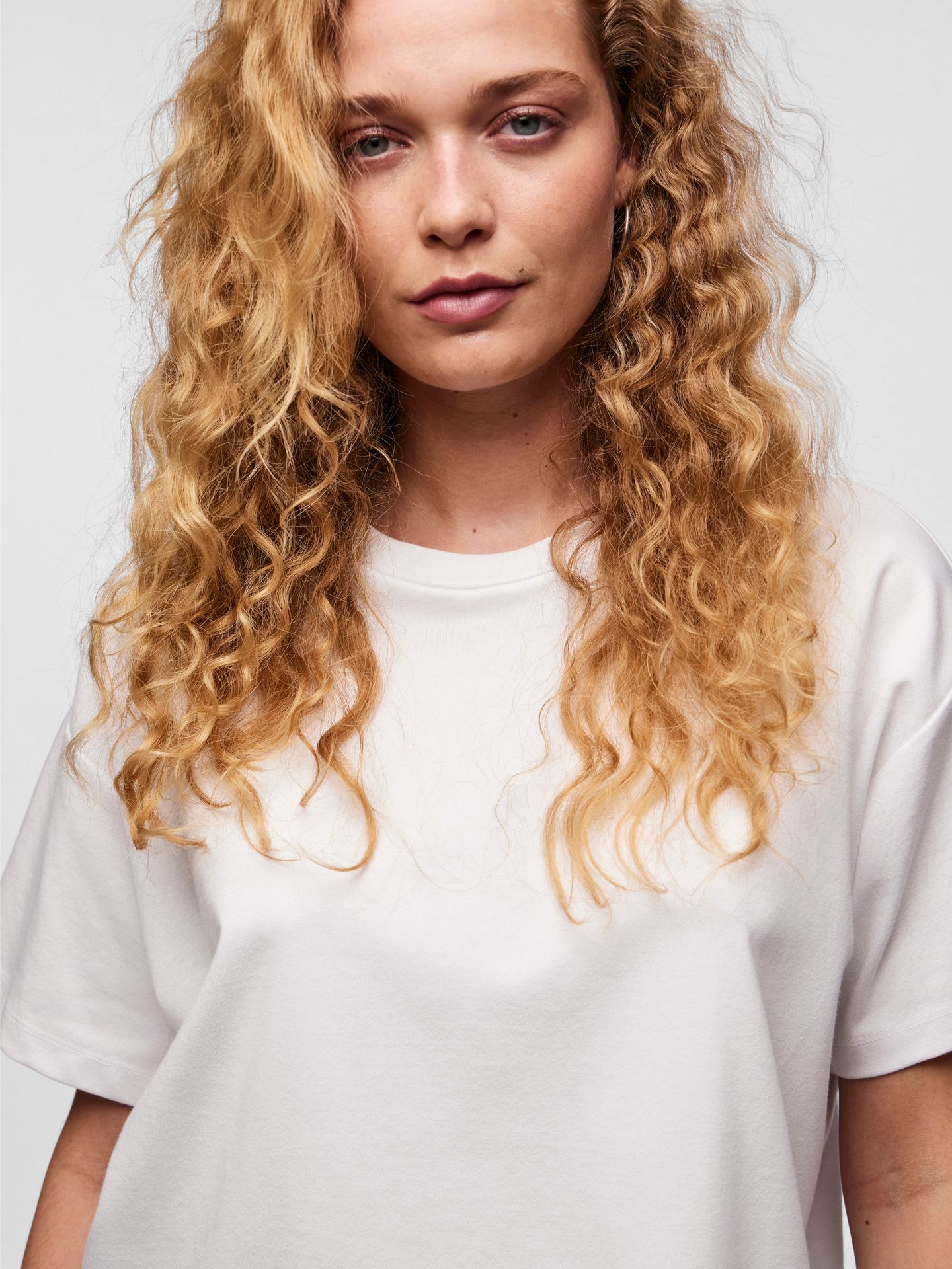 Pieces PCSKYLAR SS OVERSIZED TEE JRS NOOS Bright White 2900153525031