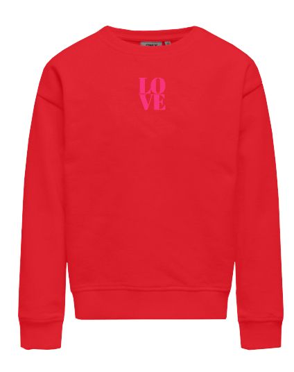 Only KOGDITTE LIFE L/S COLOUR CS SWT Mars Red/Love/Fuchsia Purple 2900153538031