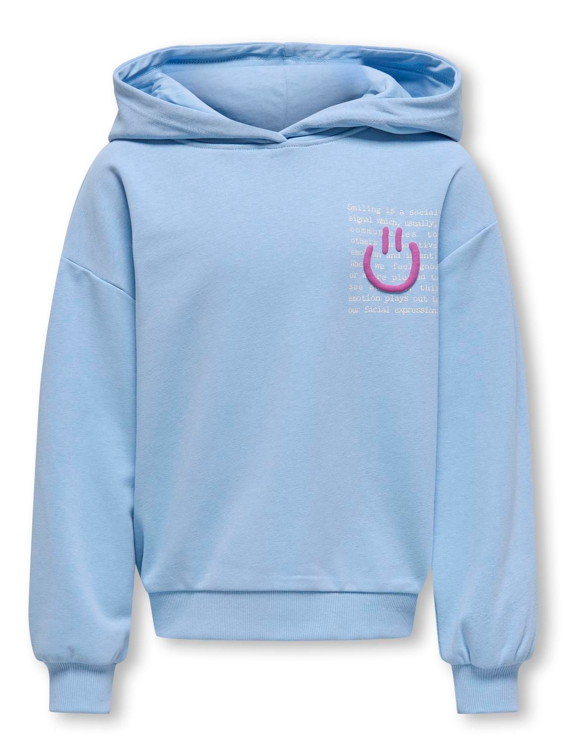 Only KOGGINA LIFE LS OVERSIZED HOOD UB S Open Air/Cloud Dancer Text/Catleya 2900153548054