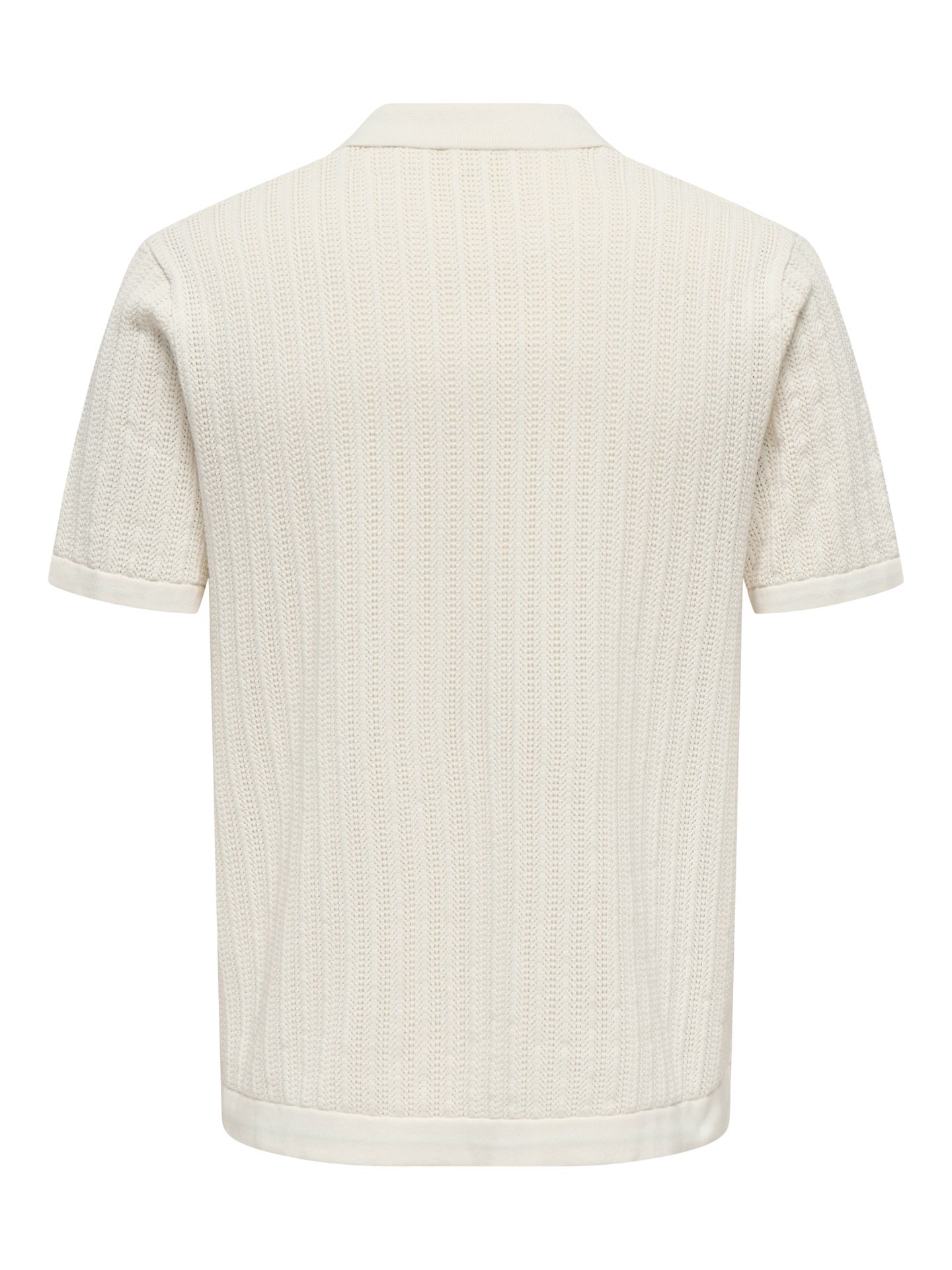 Only & Sons ONSMOON REG 12 SS POLO KNIT Egret 2900153557025