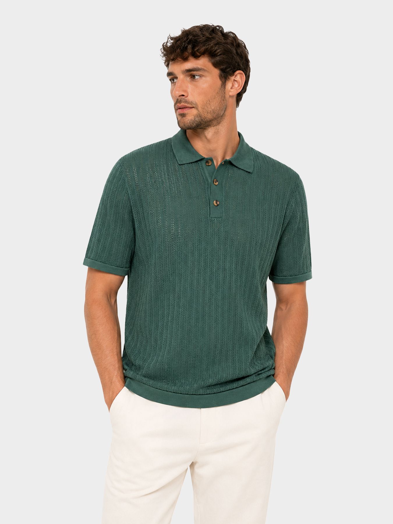 Only & Sons ONSMOON REG 12 SS POLO KNIT Mallard Green 00111680-EKA26011400003321