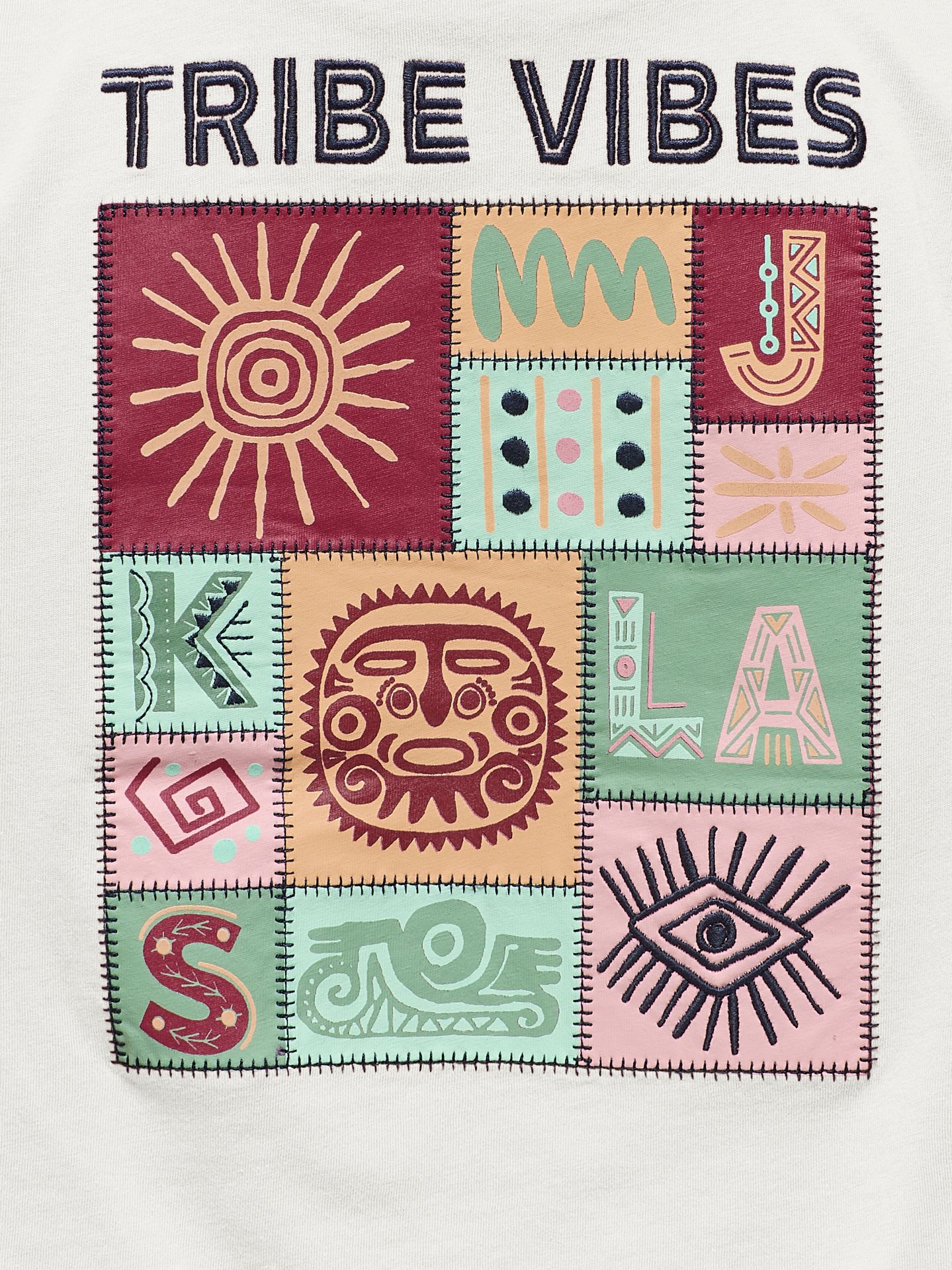 Only KOGGRIZELDA LIFE S/S PRINTED TEE JR Cloud Dancer/Ponderose 2900153561015