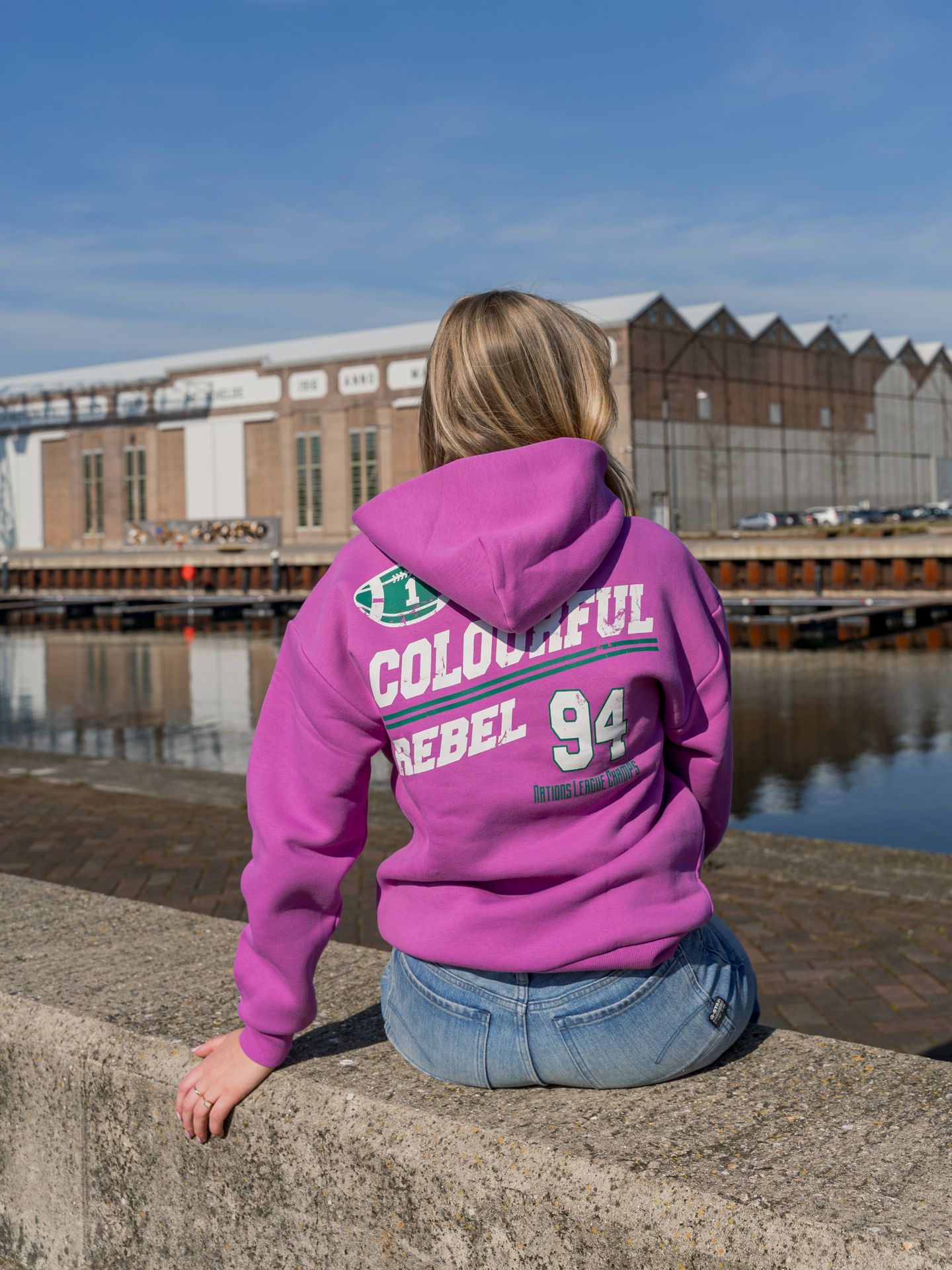 Colourful Rebel Rugby Clean Hoodie 610 pink 2900153574022 Colourful Rebel Rugby Clean Hoodie 610 pink 2900153574022