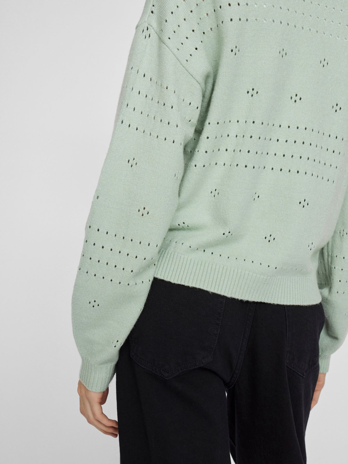 Vila VIRIL V-NECK L/S KNIT CARDIGAN - NO Silt Green/BIRCH 2900153593047