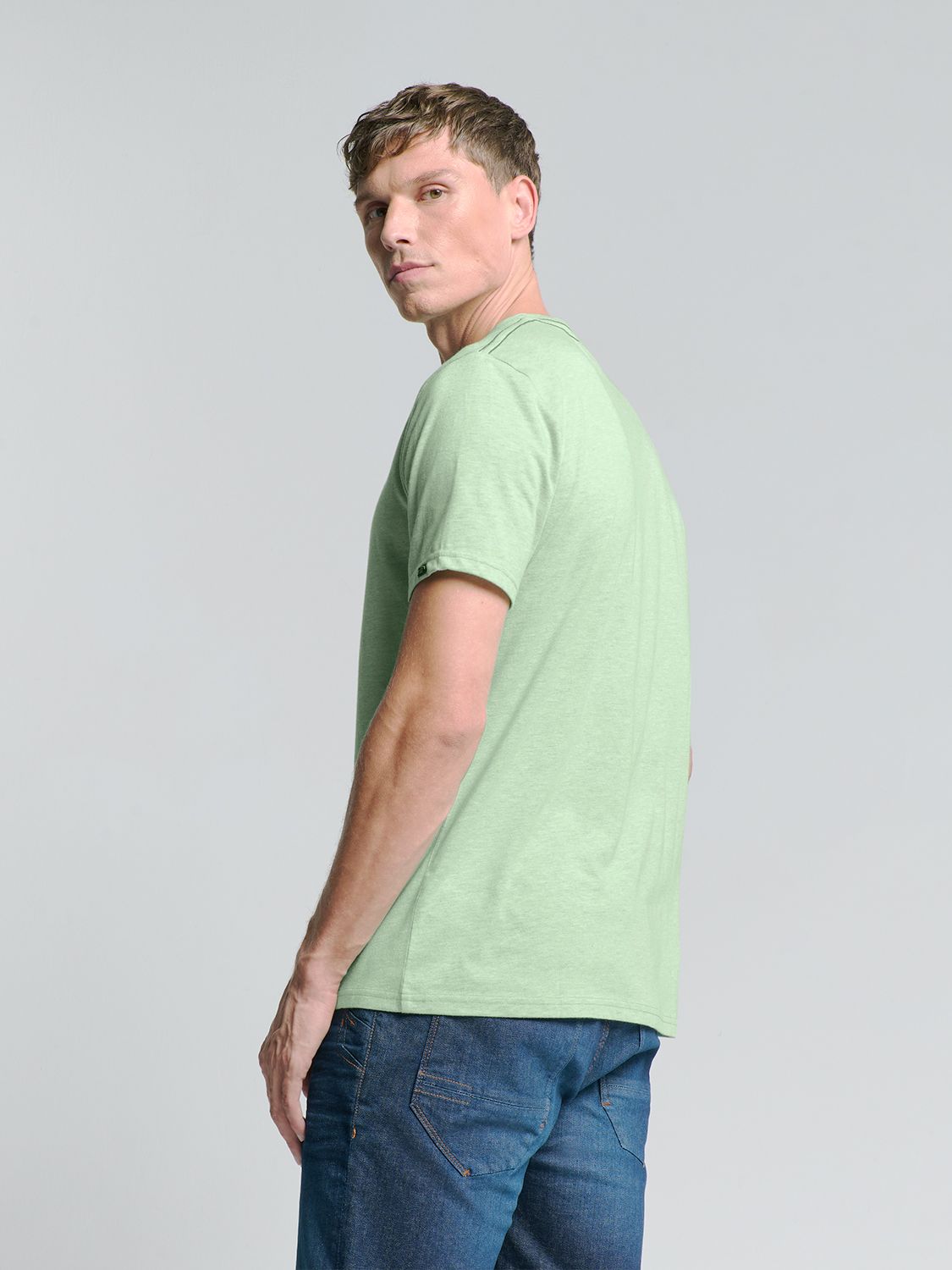 No Excess T-Shirt Crewneck Melange 058 mint 2900153601087