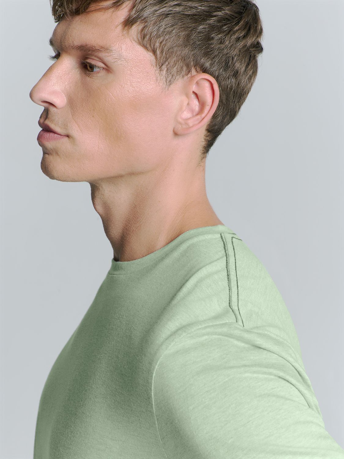 No Excess T-Shirt Crewneck Melange 058 mint 2900153601087