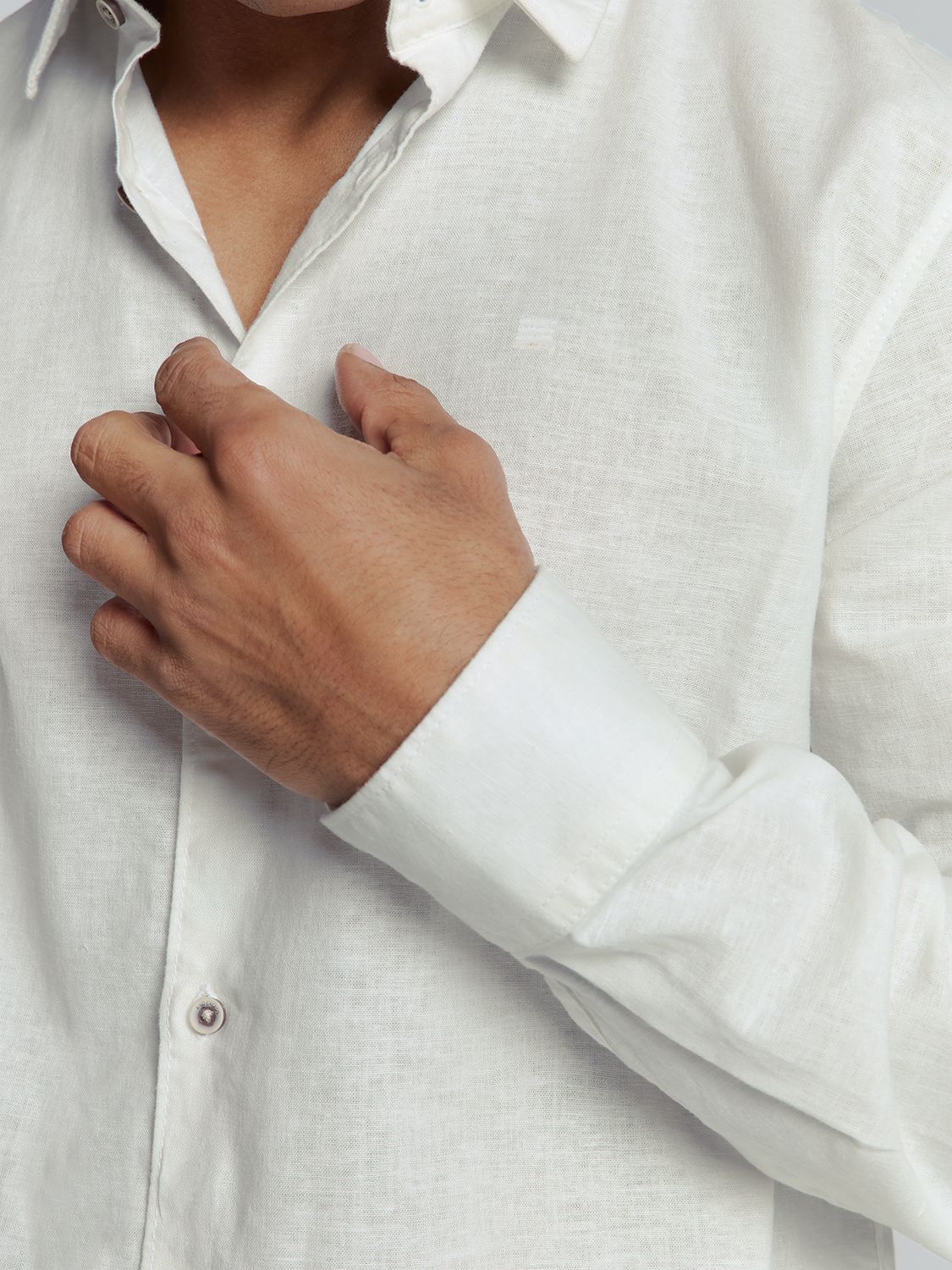 No Excess Shirt Solid With Linen 010 white 2900153603098 No Excess Shirt Solid With Linen 010 white 2900153603098
