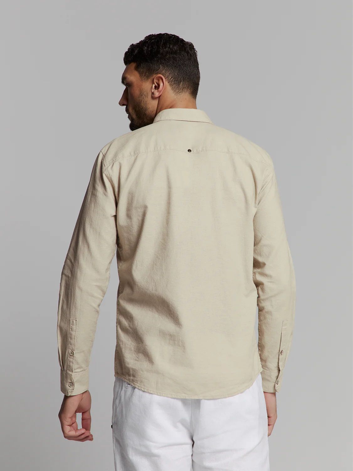 No Excess Shirt Solid With Linen 310 light desert 2900153605085 No Excess Shirt Solid With Linen 310 light desert 2900153605085