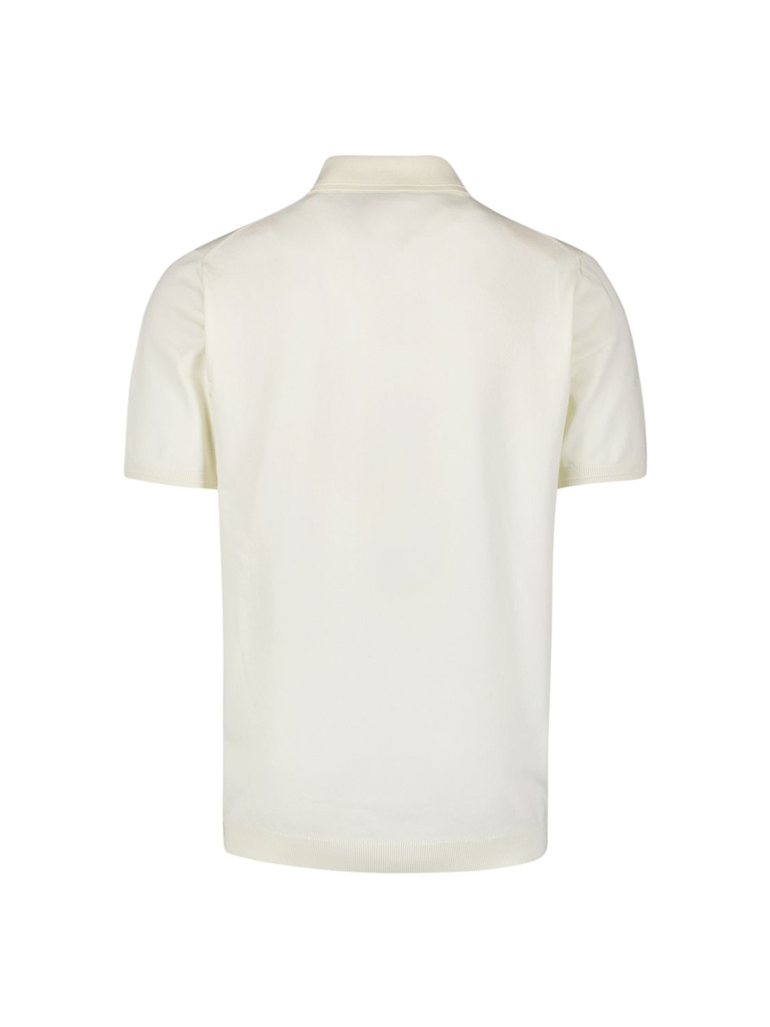 No Excess Pullover Short Sleeve Polo Zip Solid 011 offwhite 2900153608086