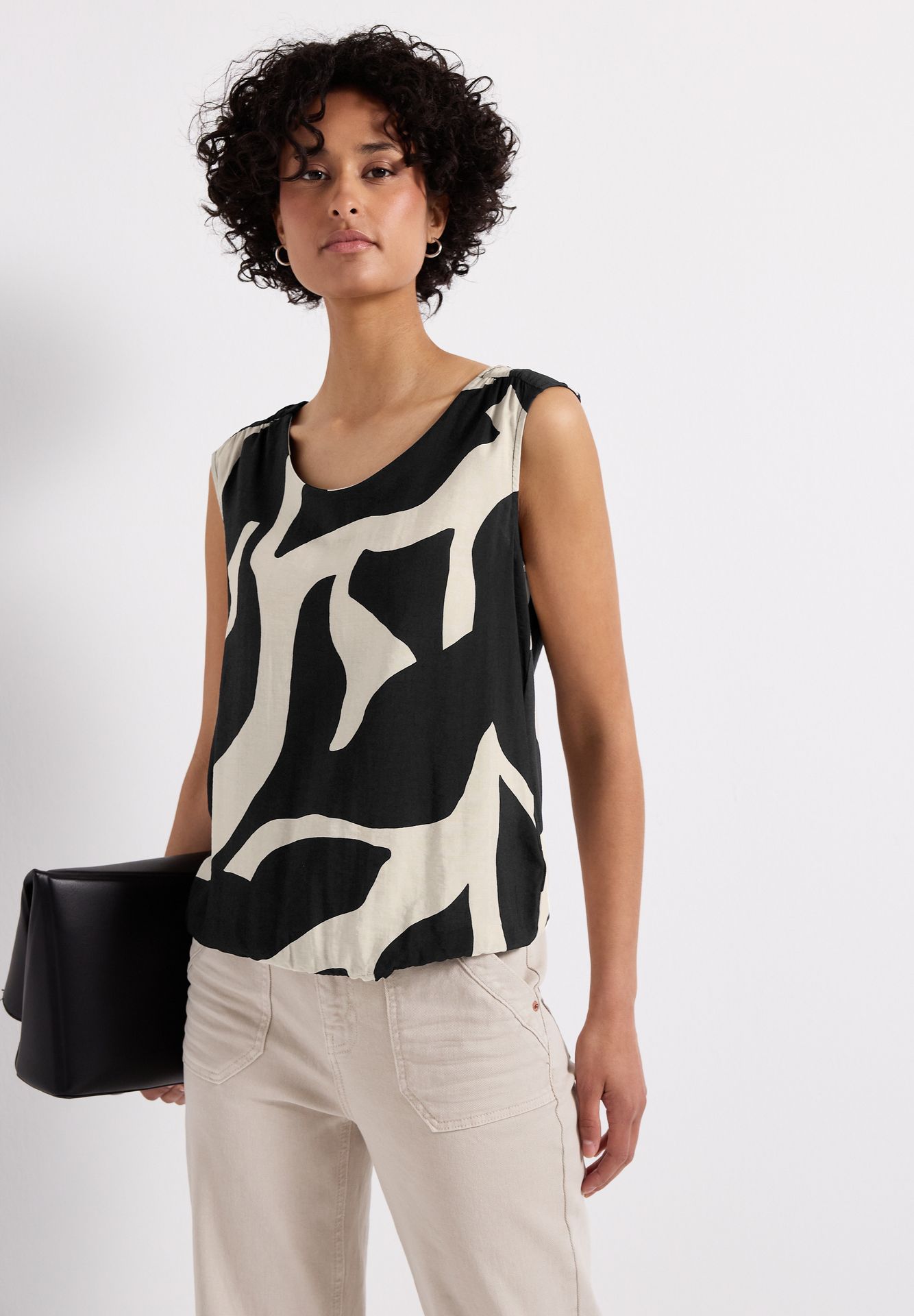 Street One A323361 LTD QR printed mat-mix top whale tail grey 2900153756039