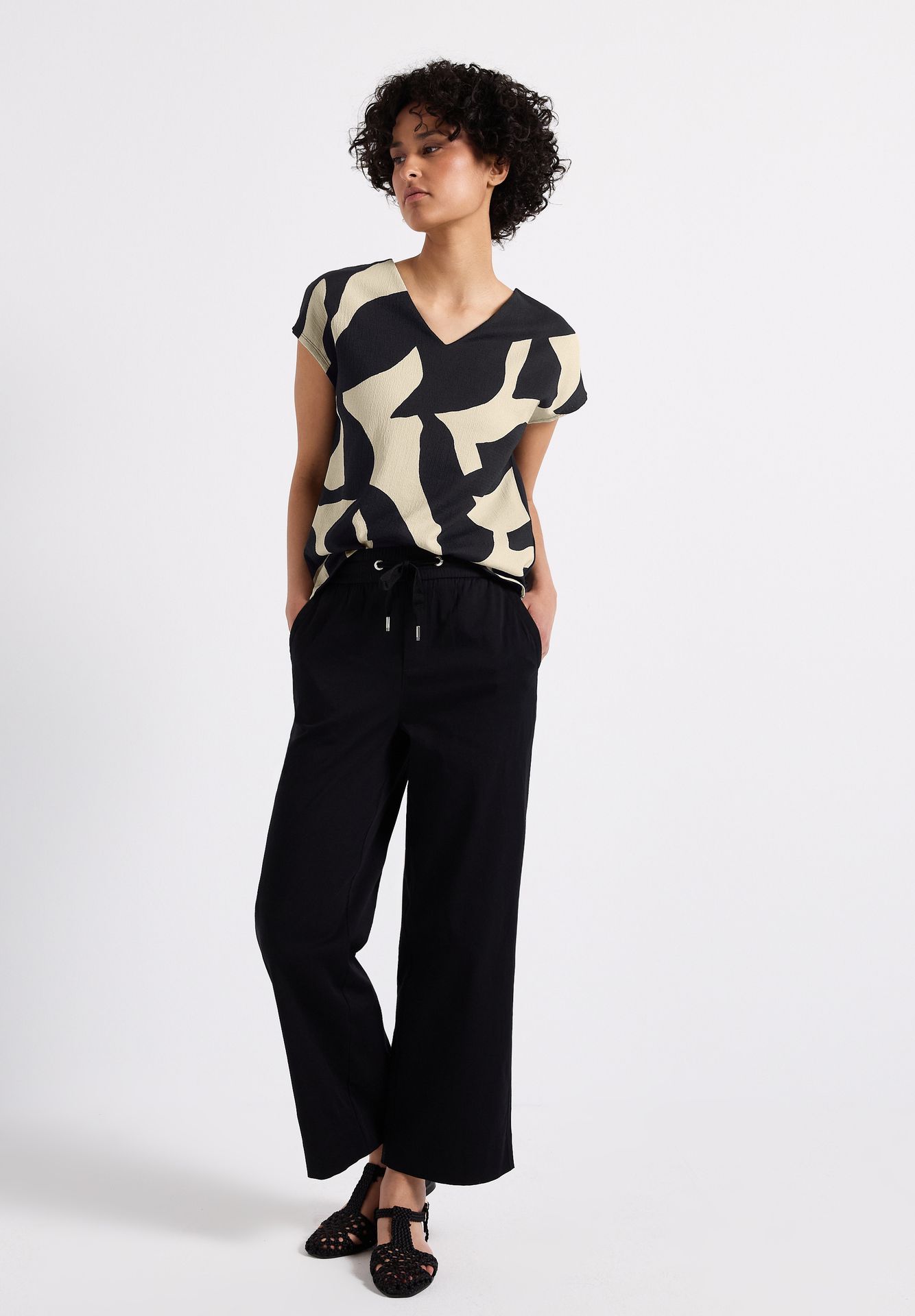 Street-One A323380 LTD QR printed structure ma whale tail grey 2900153757036