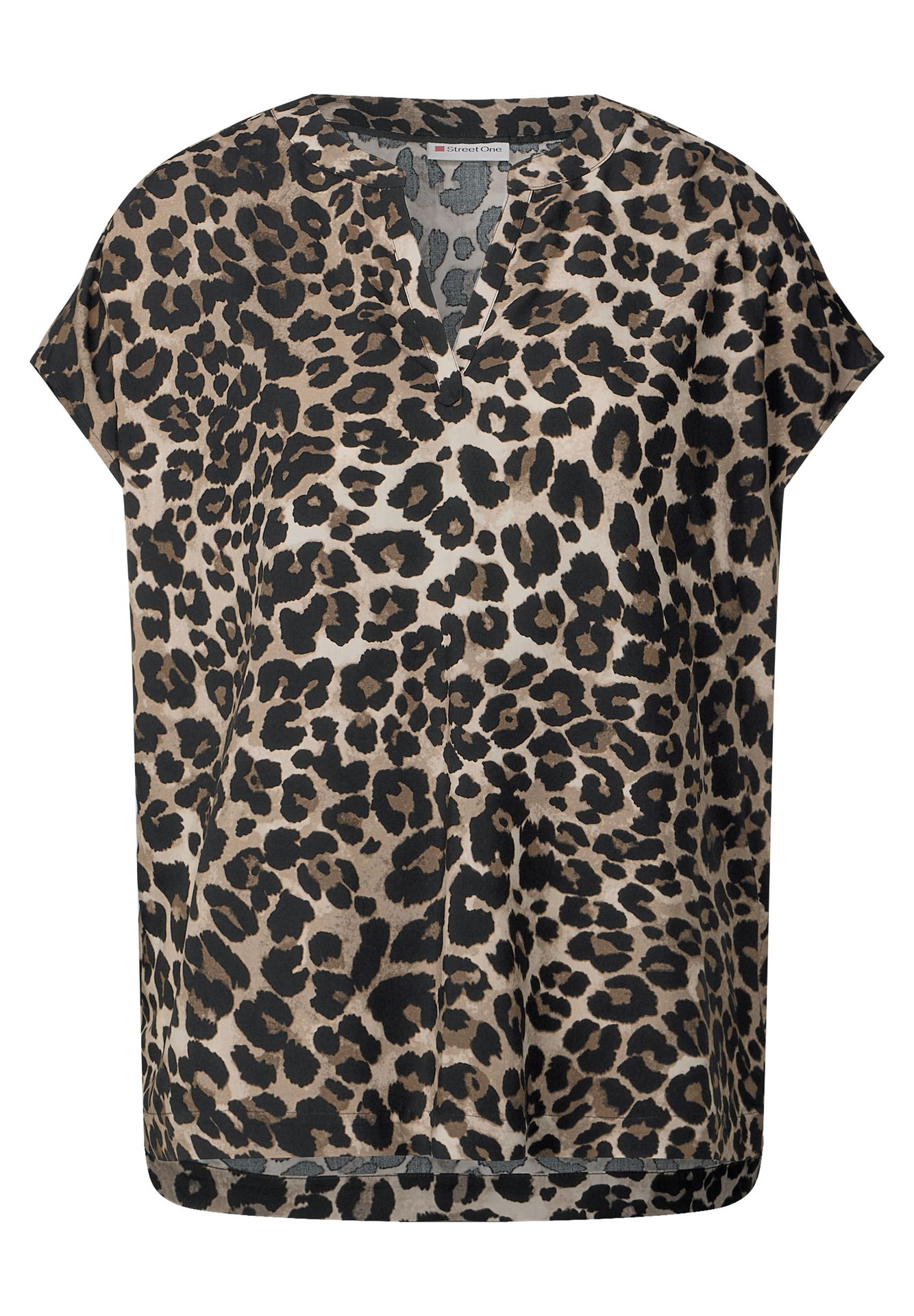 Street-One A345729 LTD QR Shirtblouse w splitn black 2900153771049