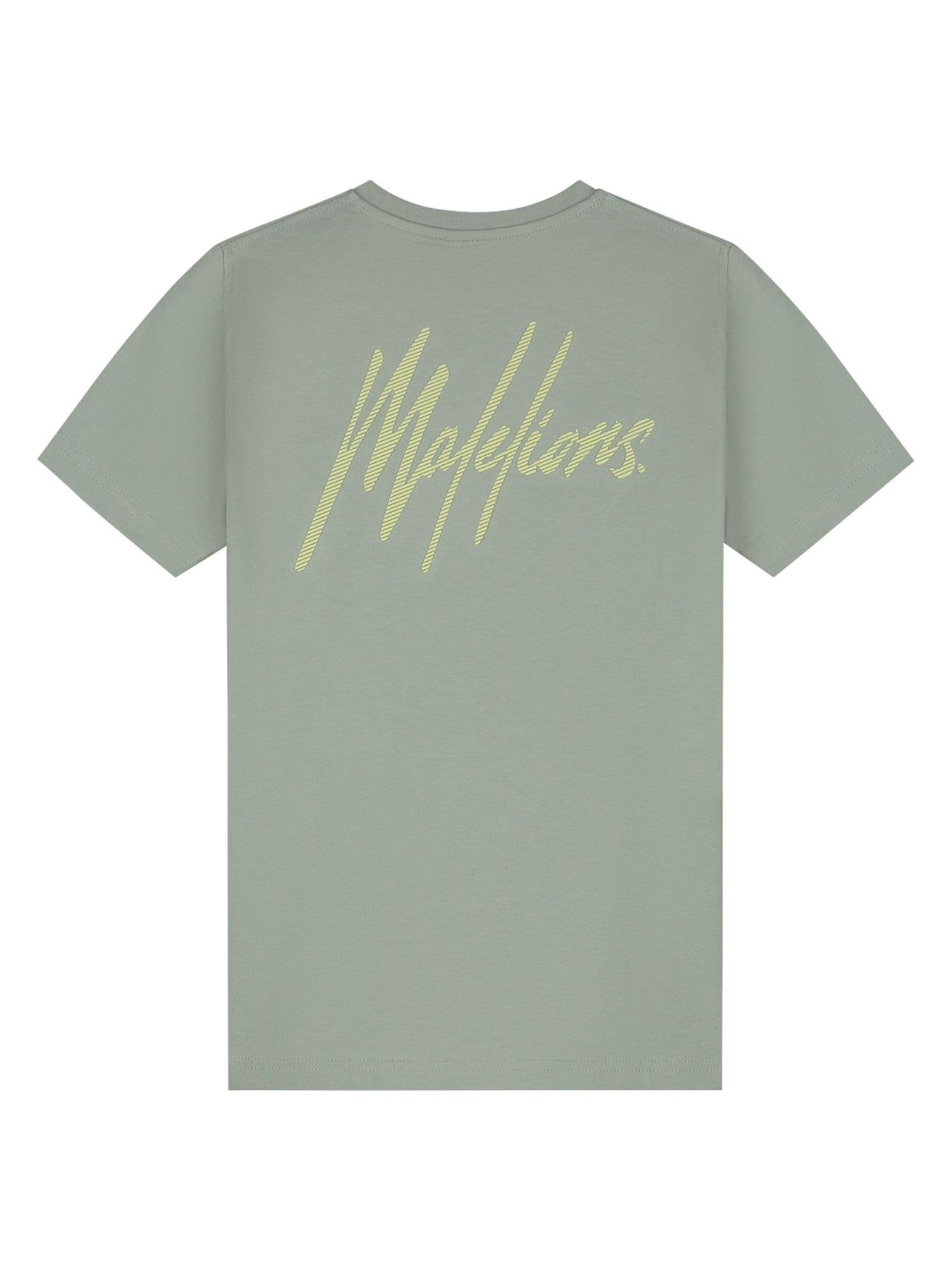 Malelions Junior Striped Signature t-shirt 436 Agave Green 2900153824011