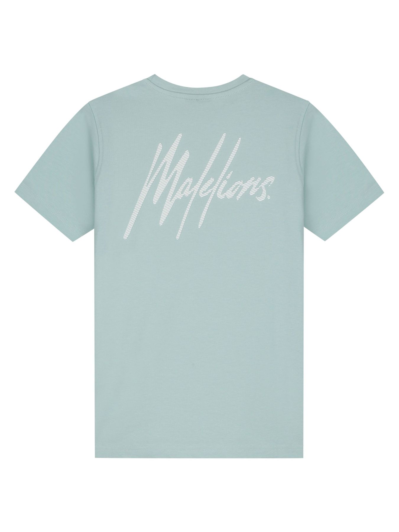 Malelions Junior Striped Signature t-shirt 558 Sky Blue 2900153825018
