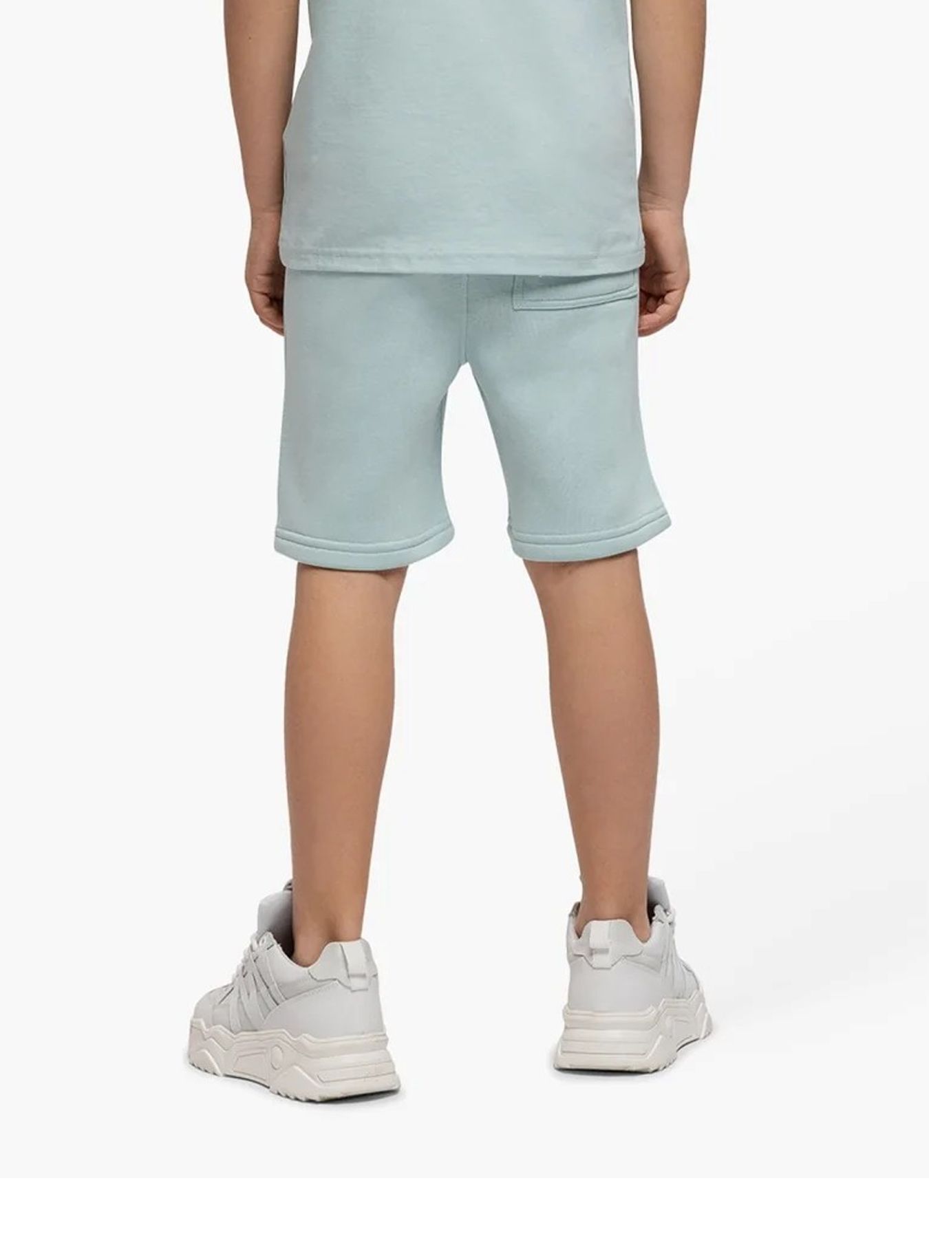 Malelions Junior Striped Signature shorts 558 Sky Blue 2900153826039