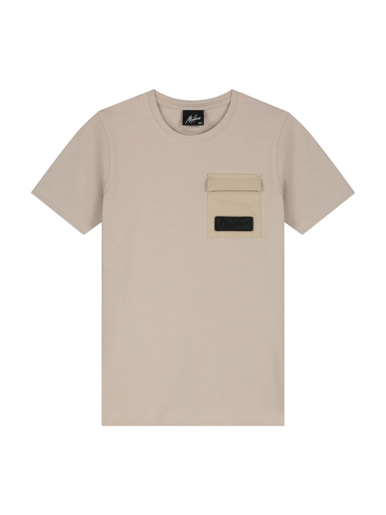 Malelions Junior nylon pocket t-shirt 336 Taupe 2900153827012