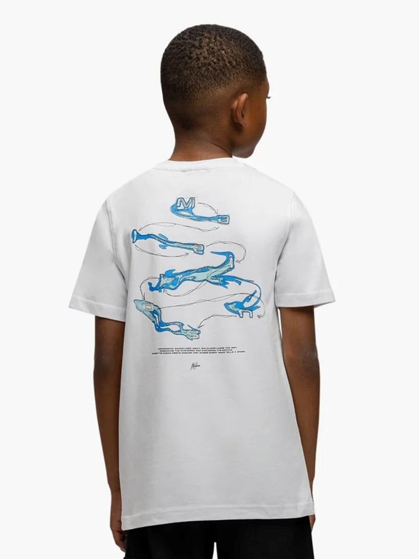 Malelions Junior Water Sign t-shirt White 2900153829030