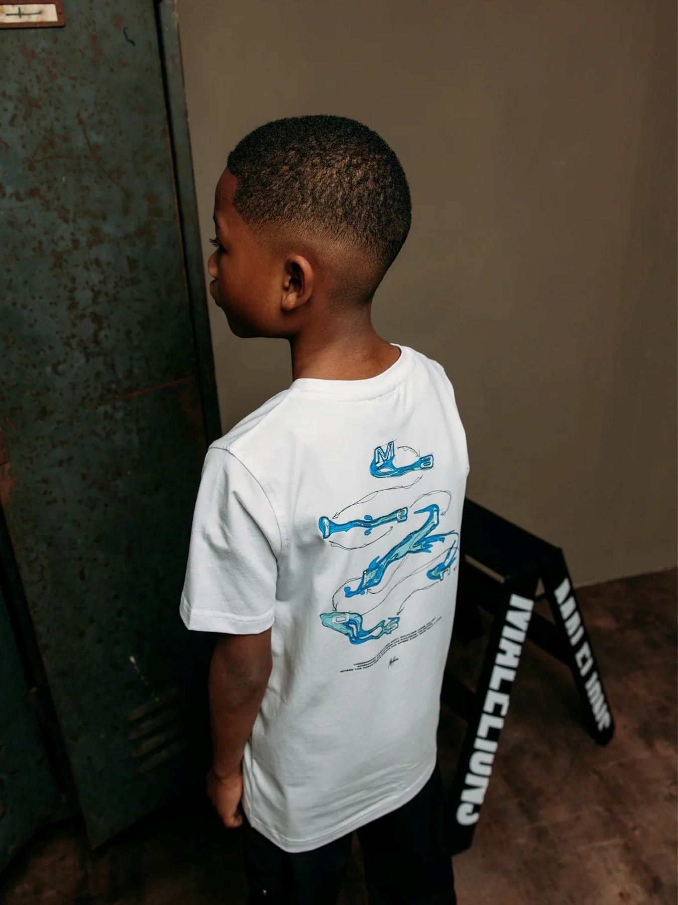 Malelions Junior Water Sign t-shirt White 2900153829030