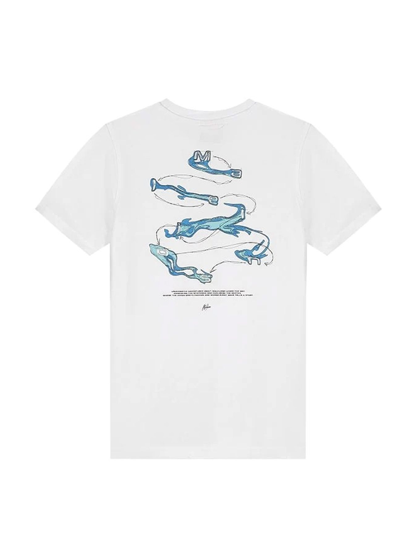 Malelions Junior Water Sign t-shirt White 2900153829030