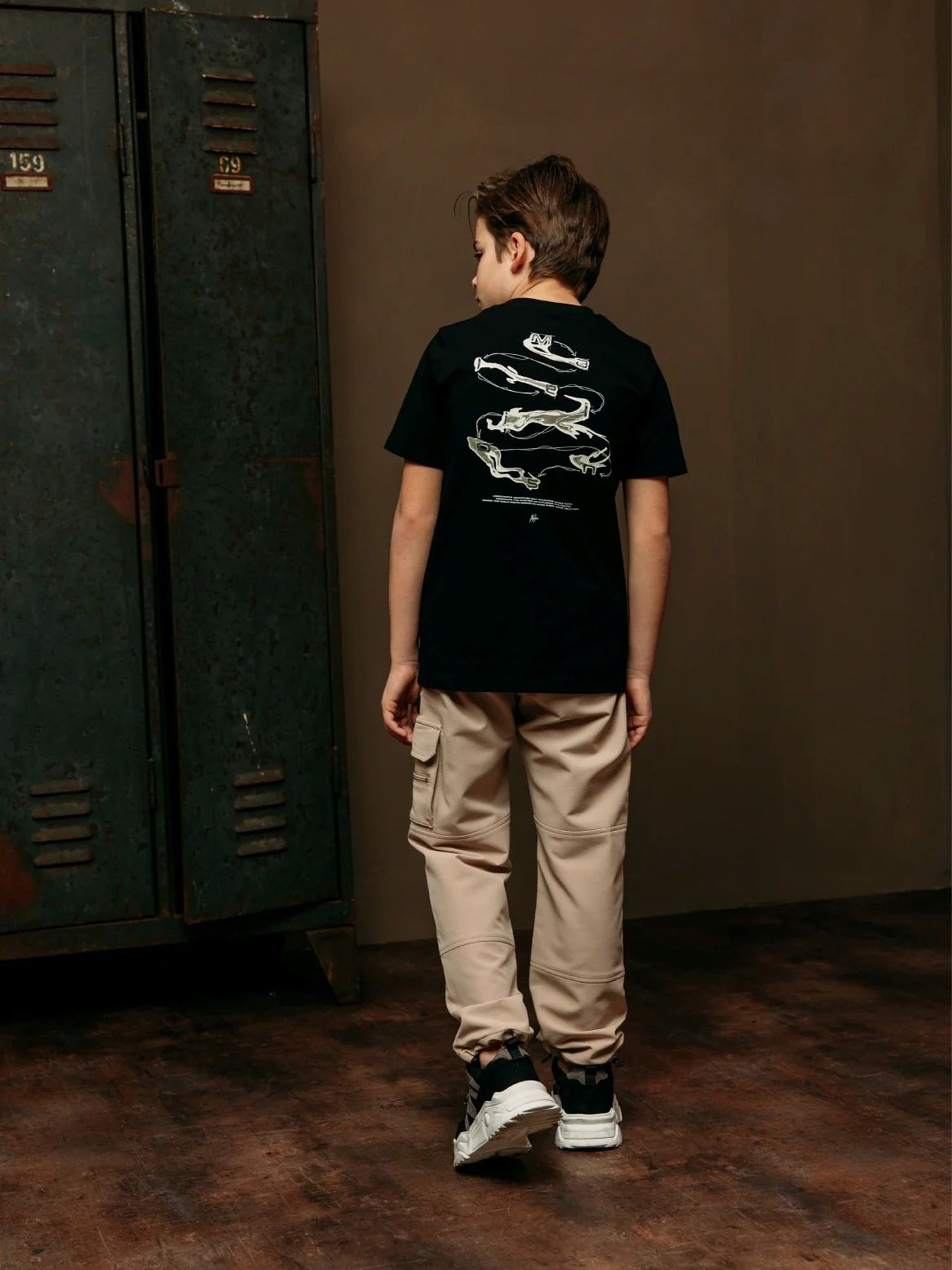 Malelions Junior Water Sign t-shirt Black 2900153830012