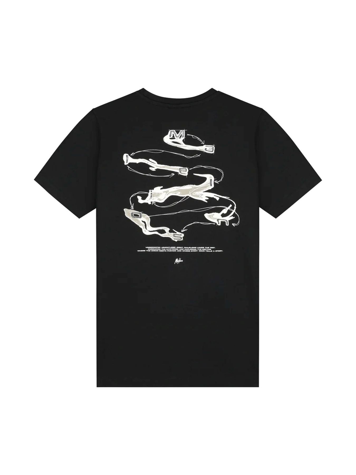 Malelions Junior Water Sign t-shirt Black 2900153830012