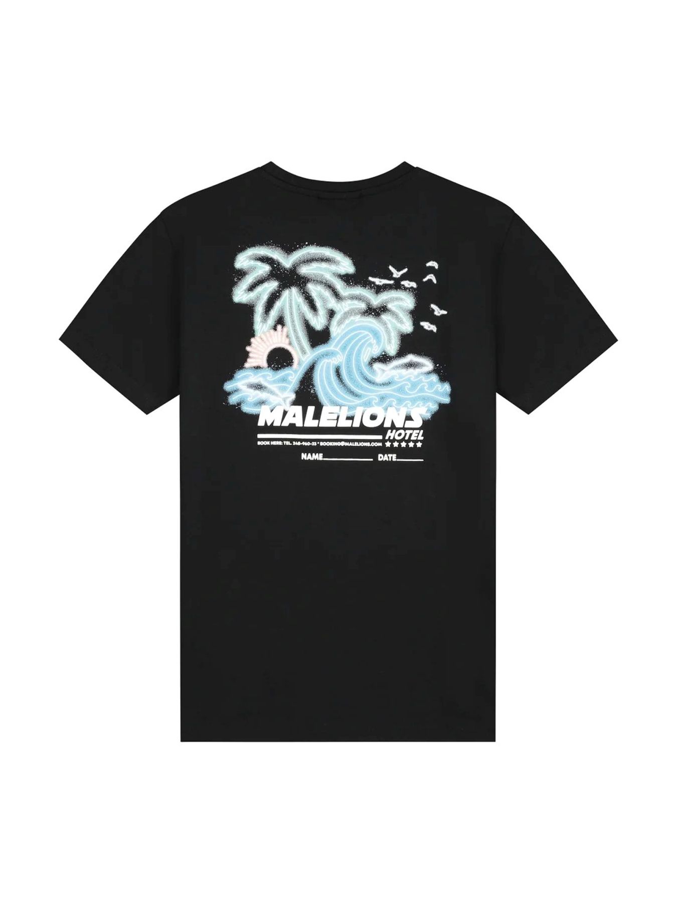 Malelions Junior Paradise t-shirt Black 2900153832016