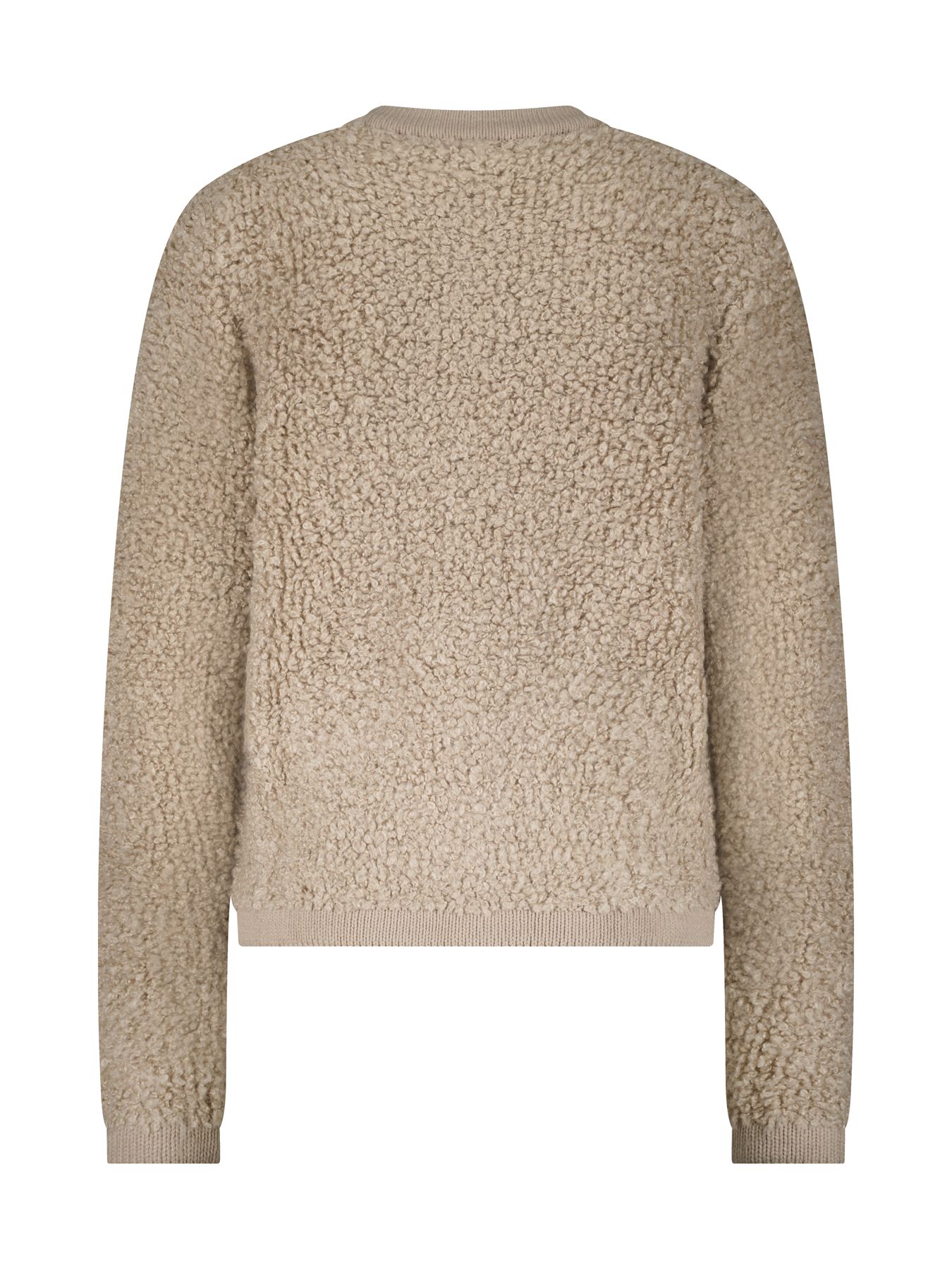 Red Button Jacket Knit Boucle Latte416 2900153857026 Red Button Jacket Knit Boucle Latte416 2900153857026