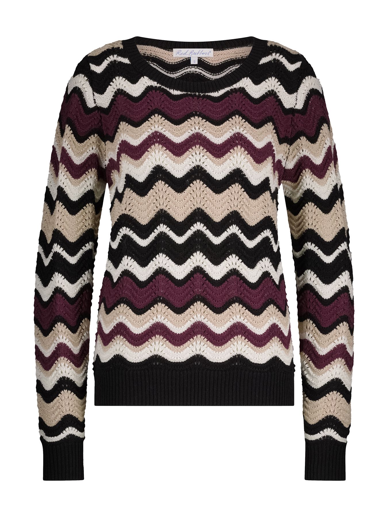 Red Button Fanny Stripe Aubergine/Latte444 2900153867032
