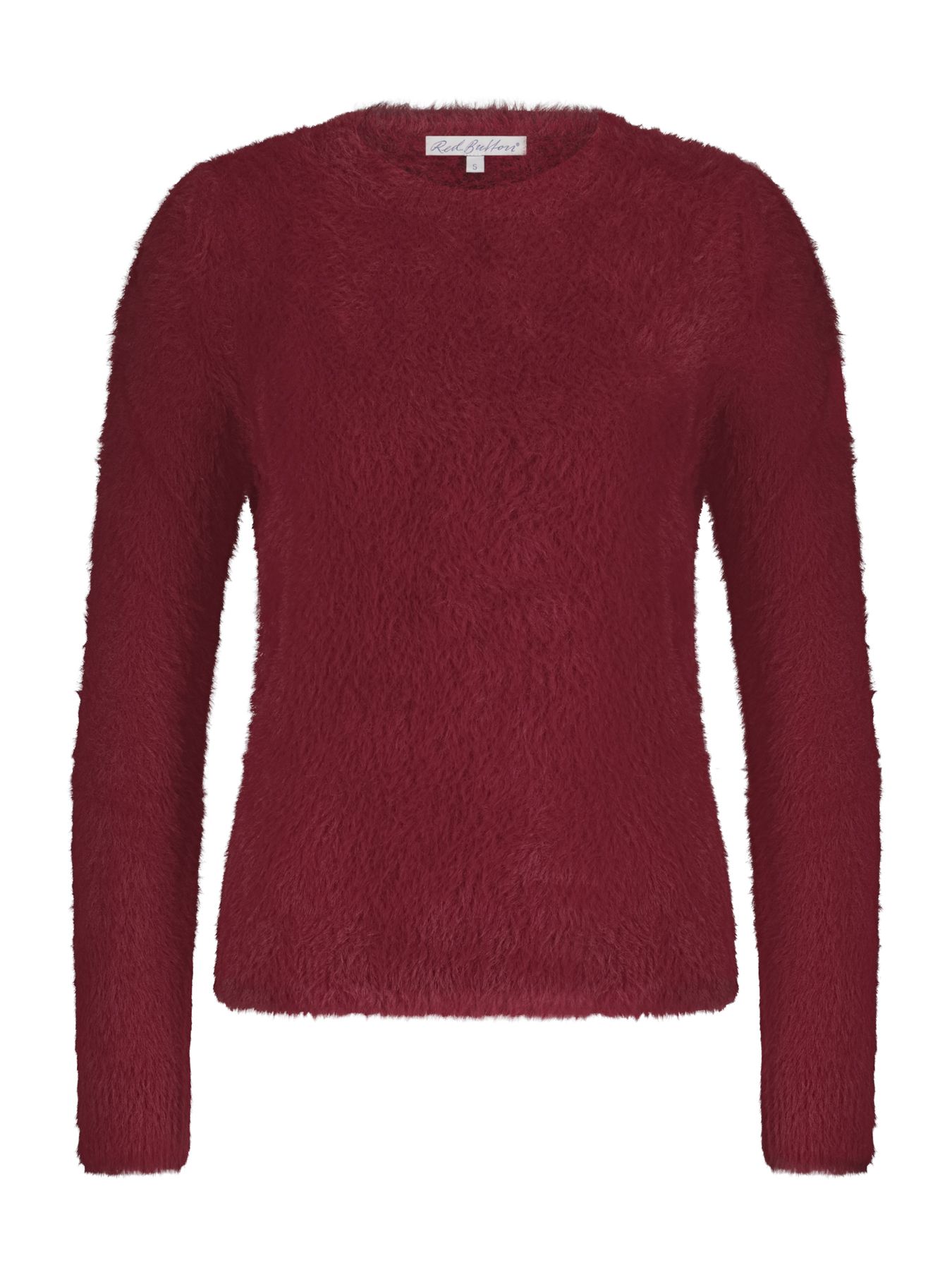 Red Button Fuzzy Puff sleeve Ruby92 00111849-EKA26007300000097