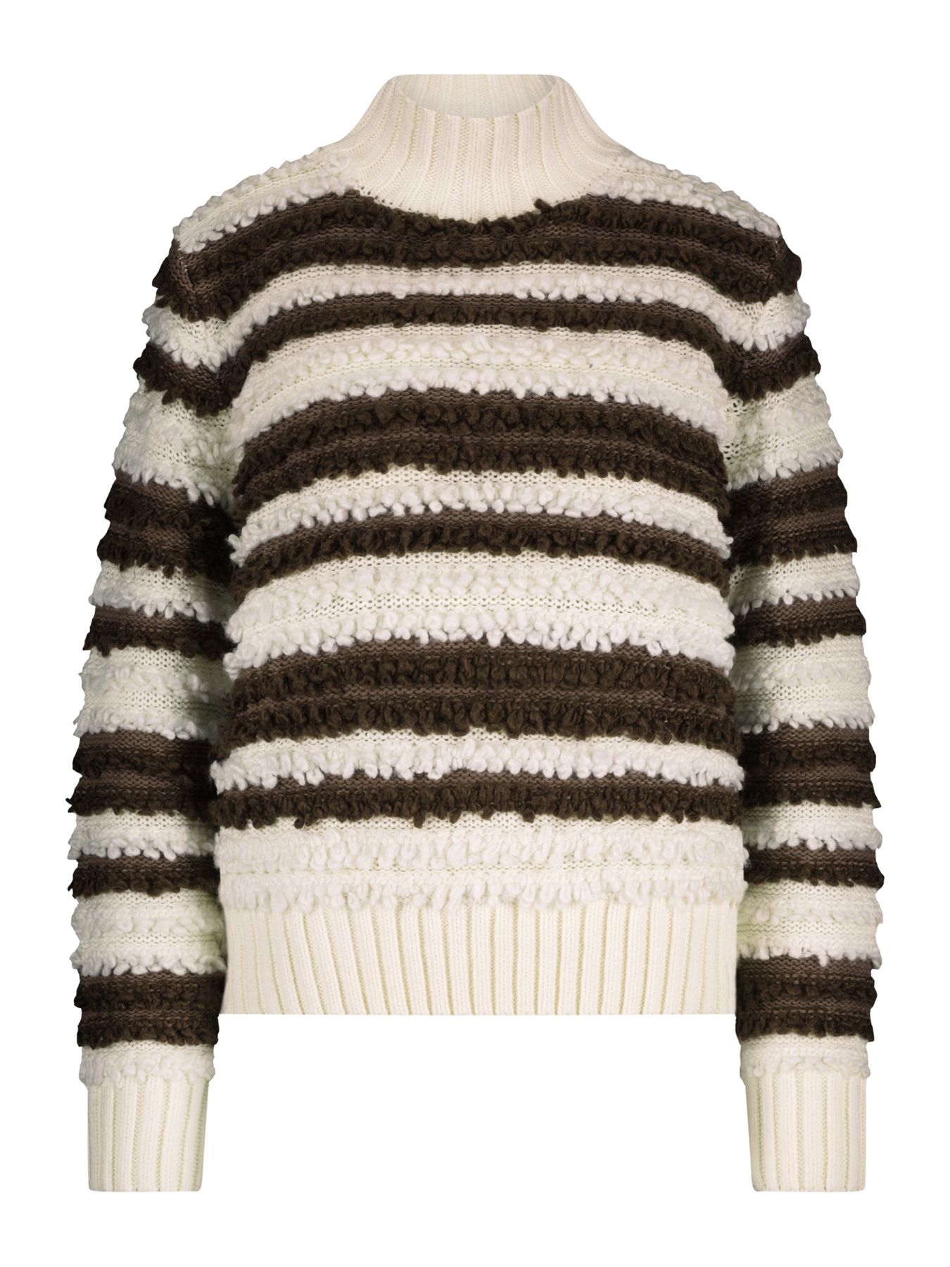 Red Button Sweater with Loops + Stripe brown7 2900153888051