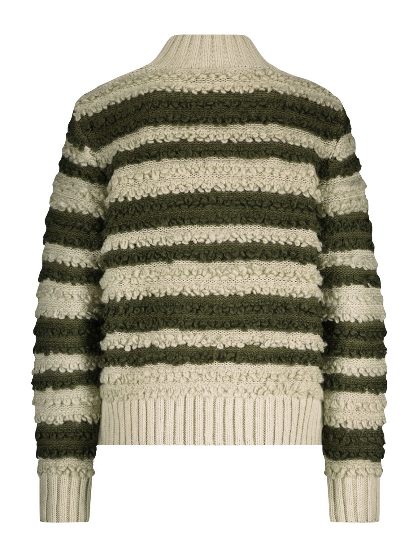 Red Button Sweater with Loops + Stripe Khaki23 2900153889041 Red Button Sweater with Loops + Stripe Khaki23 2900153889041