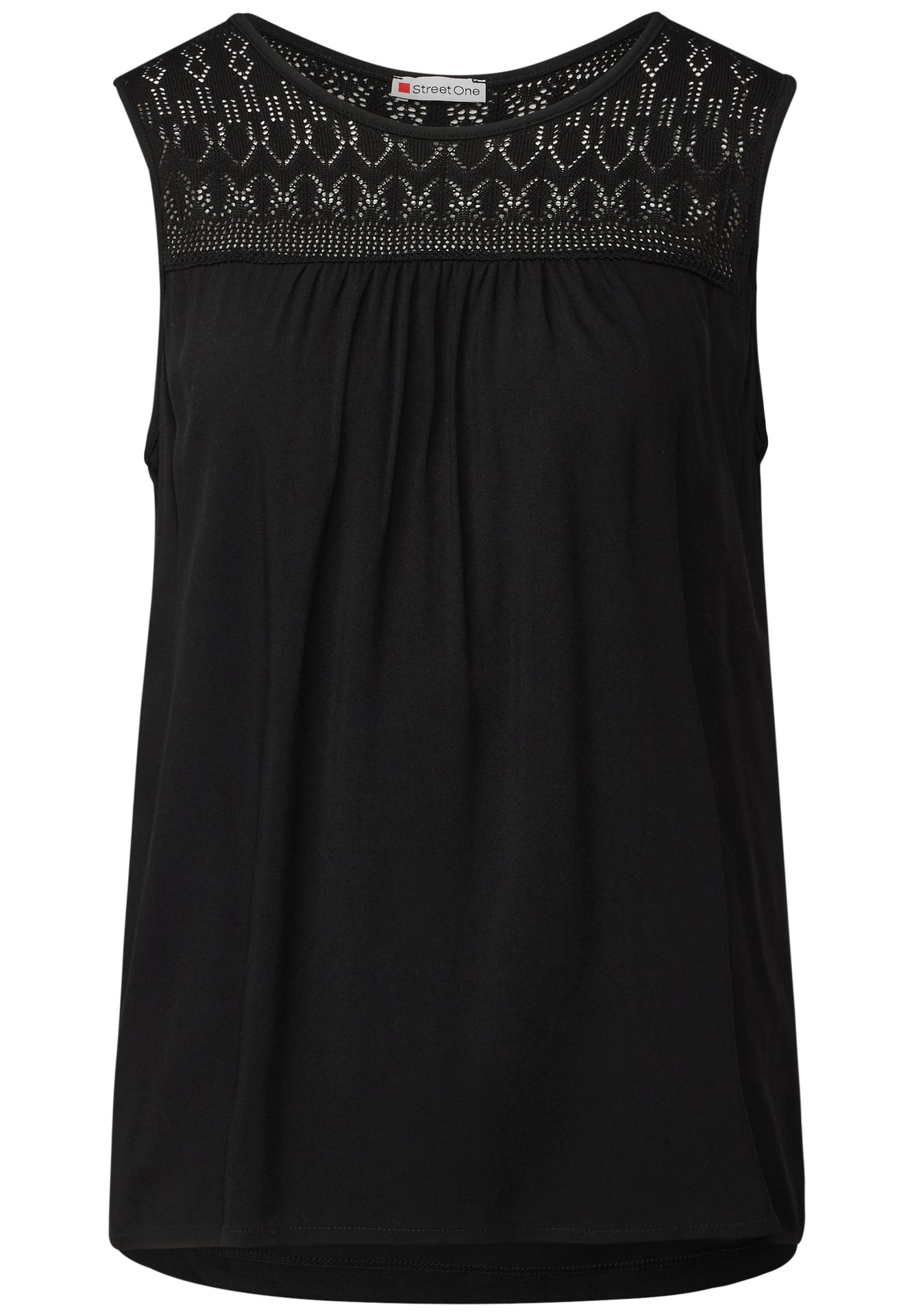 Street One A323313 mat-mix top w.ajour yoke black 2900153937056