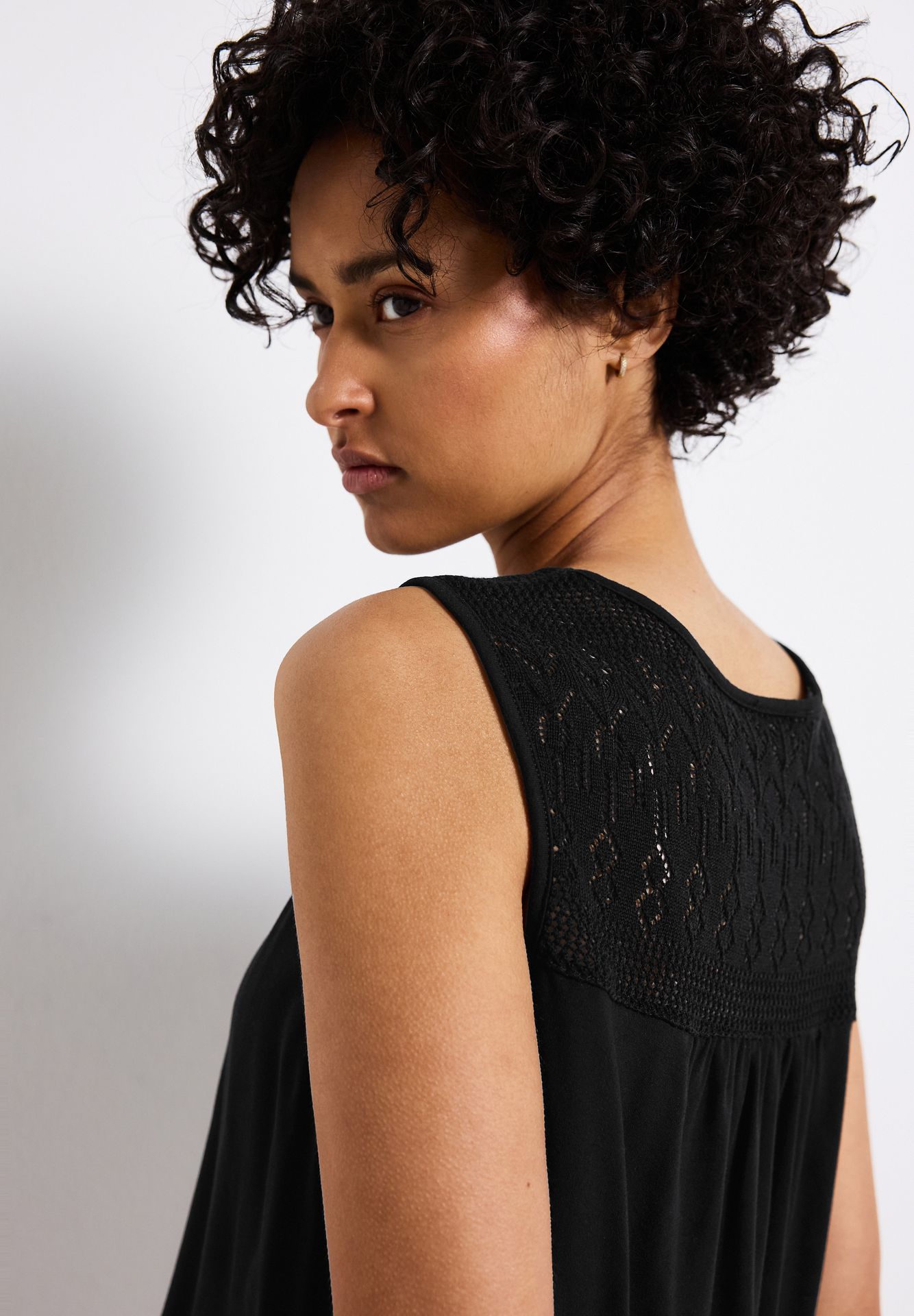 Street One A323313 mat-mix top w.ajour yoke black 2900153937056