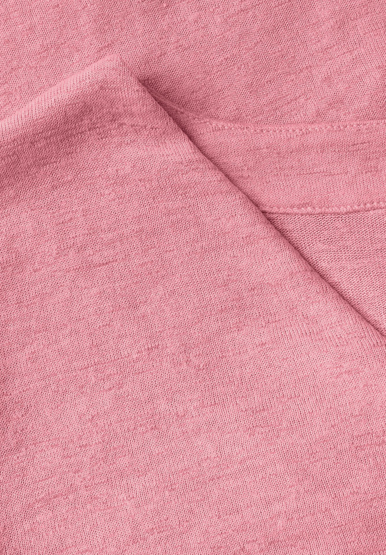 Street-One A323335 linen look v-neck shirt blush peach 2900153975027