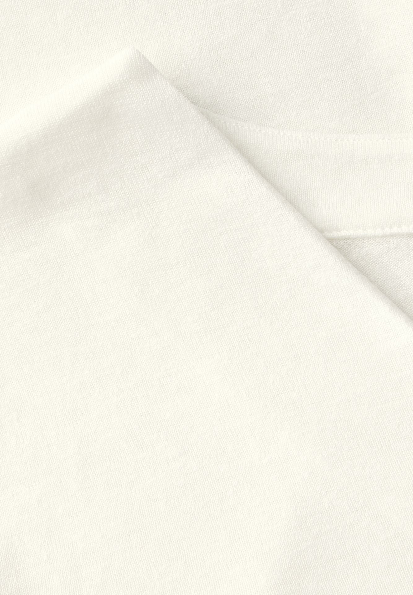 Street-One A323335 linen look v-neck shirt off white 2900153973047