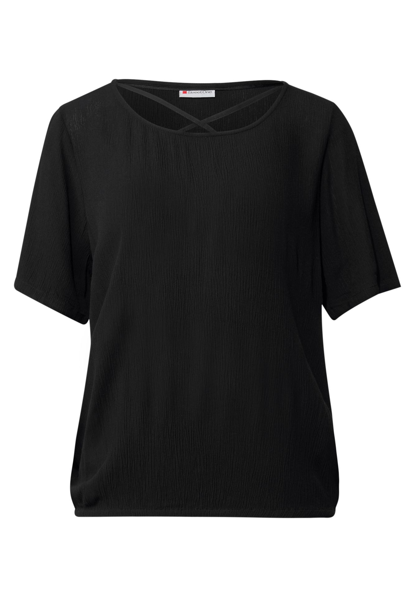 Street One A345730 Shirtblouse w strap details black 2900153997050