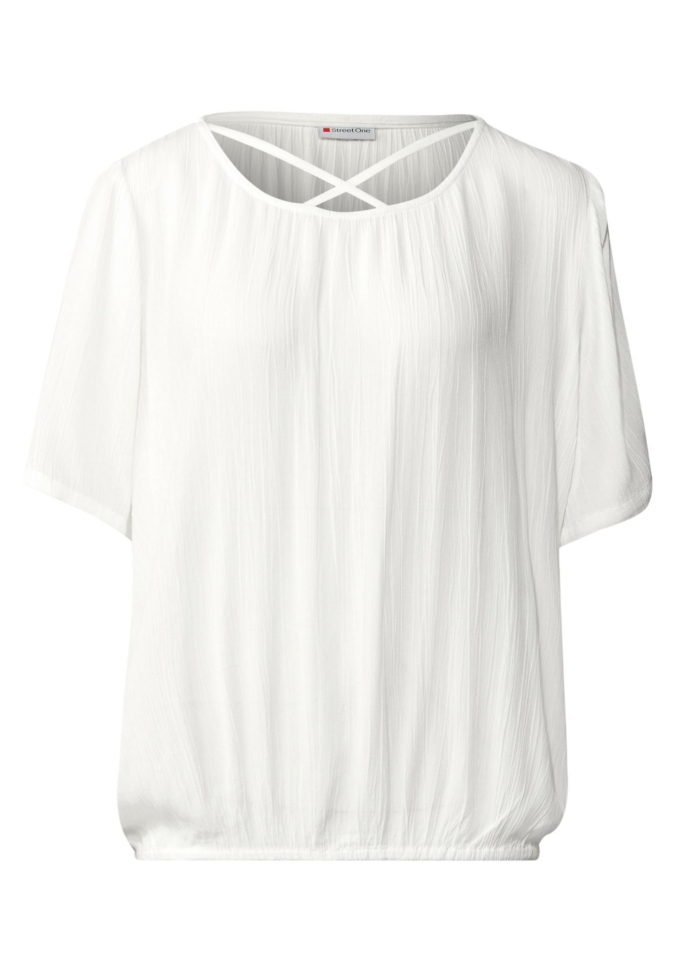 Street One A345730 Shirtblouse w strap details off white 2900153998033