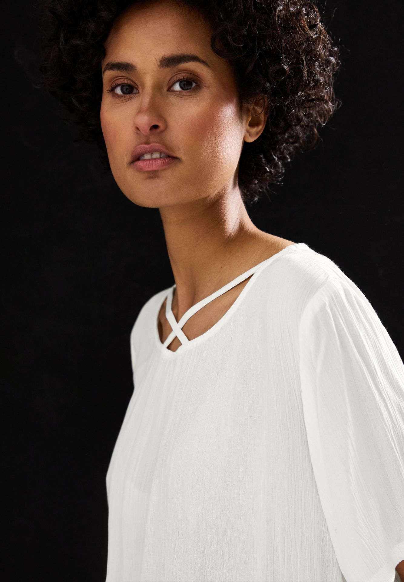 Street-One A345730 Shirtblouse w strap details off white 2900153998057