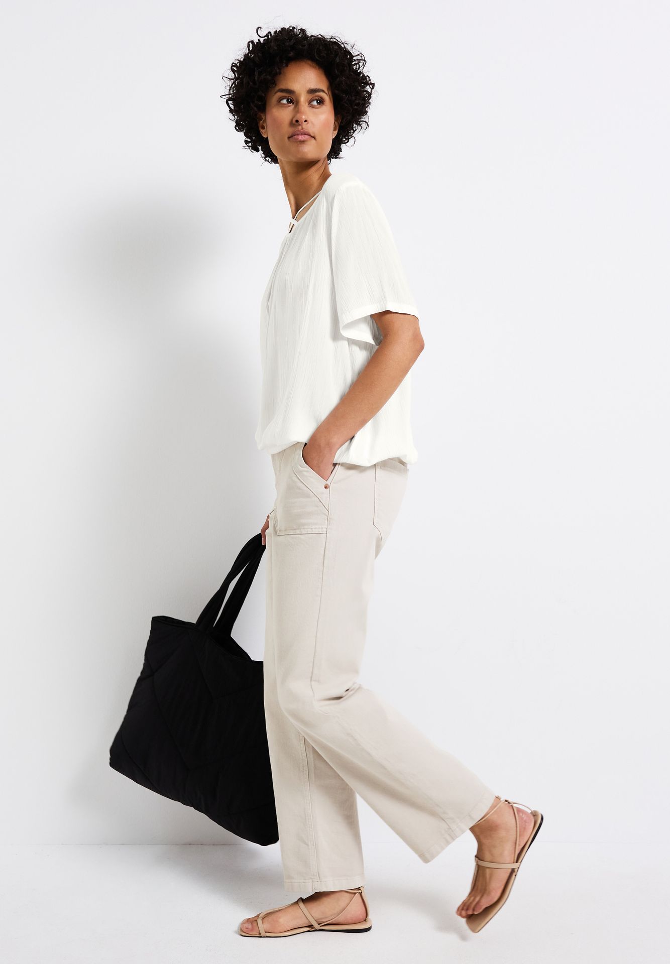 Street-One A345730 Shirtblouse w strap details off white 2900153998057