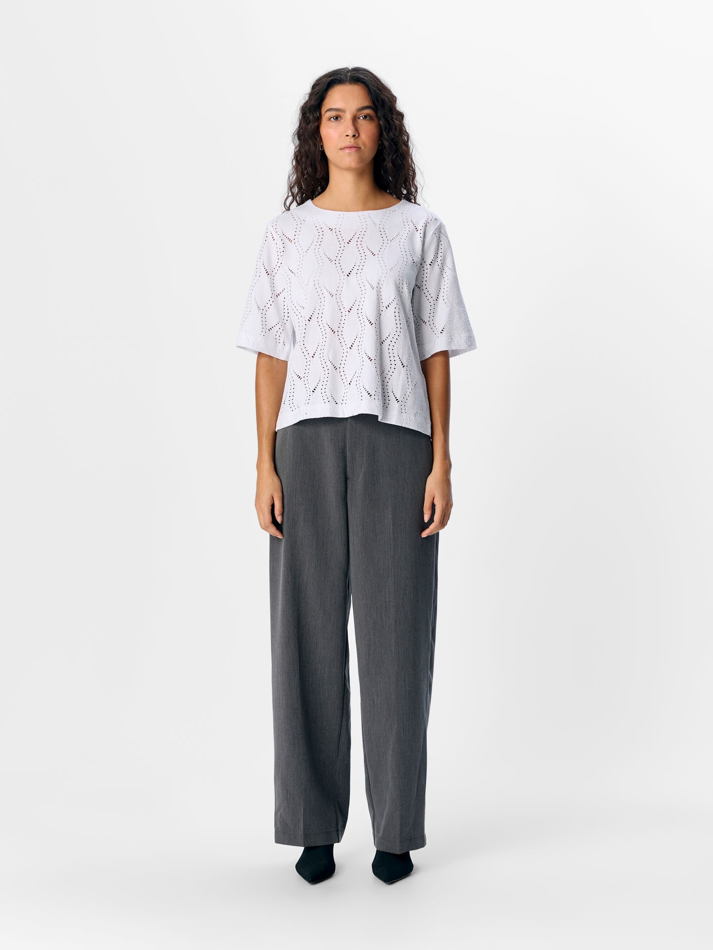 Object OBJAVA 2/4 LO O-NECK TOP NOOS White 2900154095045 Object OBJAVA 2/4 LO O-NECK TOP NOOS White 2900154095045