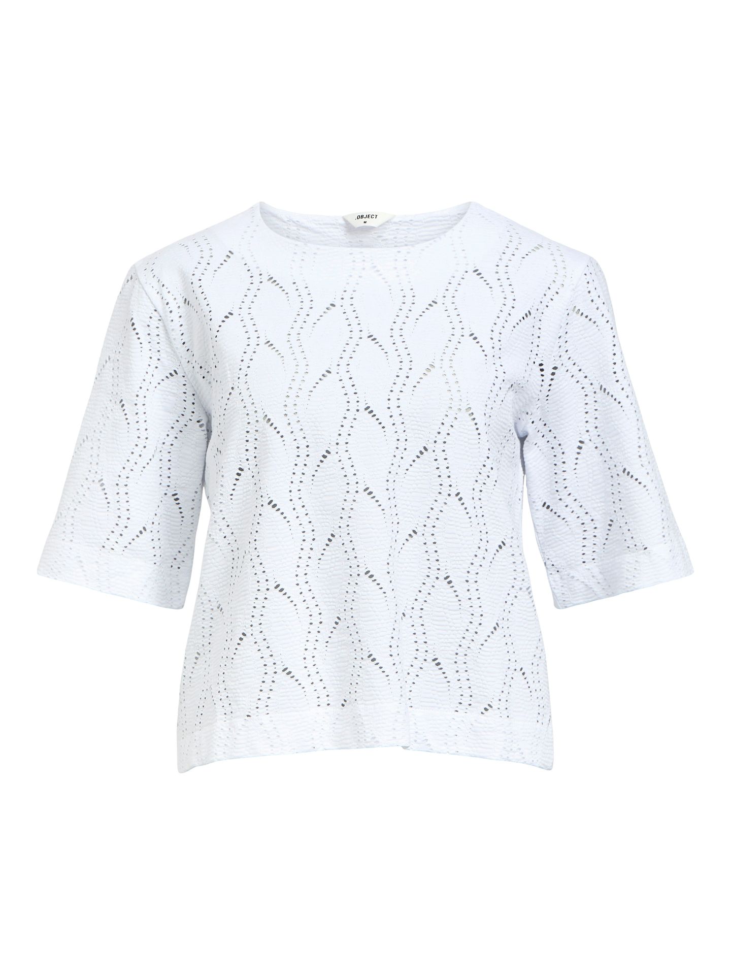 Object OBJAVA 2/4 LO O-NECK TOP NOOS White 2900154095045 Object OBJAVA 2/4 LO O-NECK TOP NOOS White 2900154095045