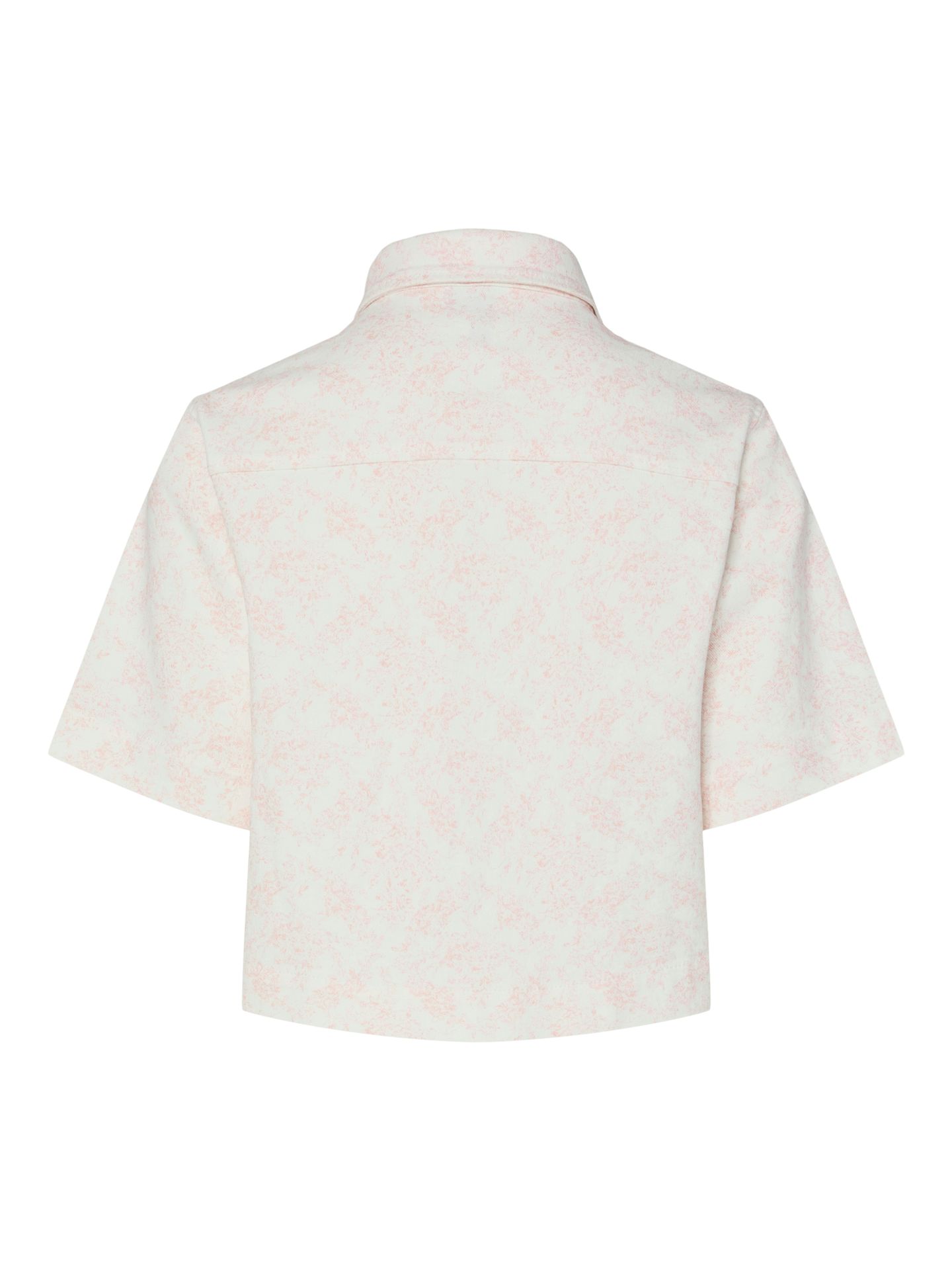 Pieces PCSALUME SS DENIM SHIRT Egret/Flower 00111982-EKA26011400002757
